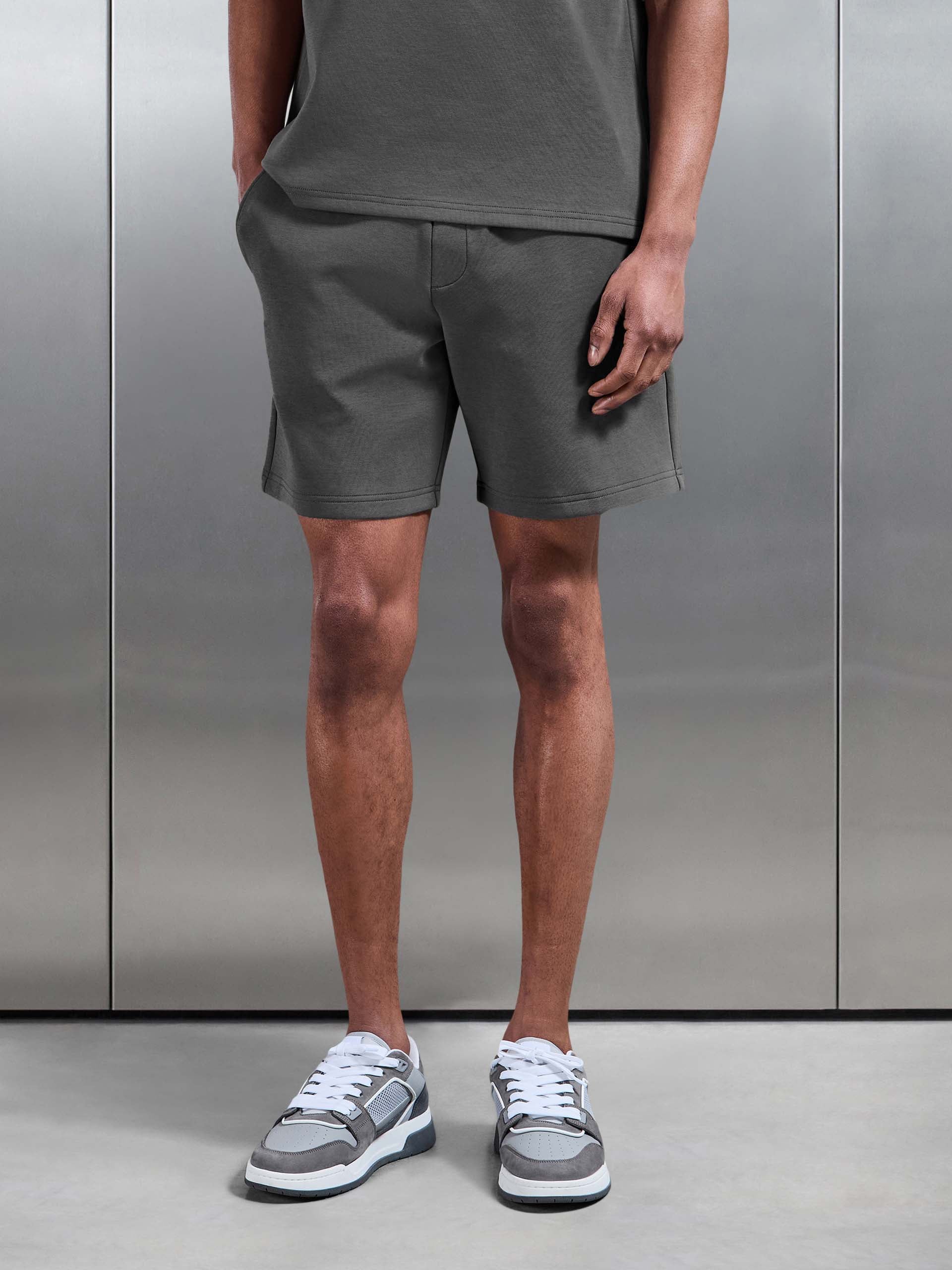 Everyday Luxe Relaxed Short in Grey