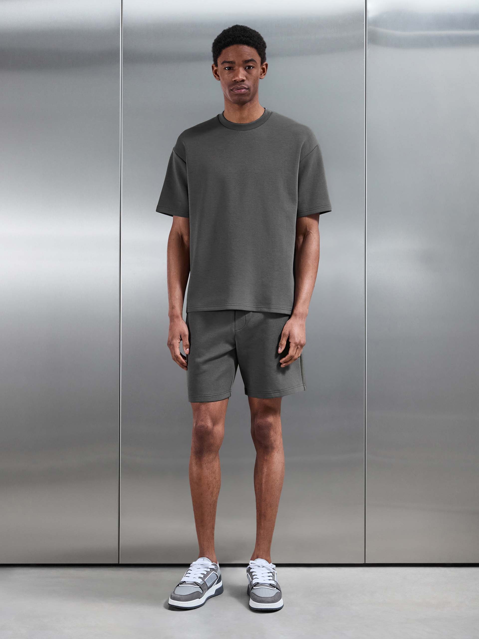 Everyday Luxe Relaxed Short in Grey
