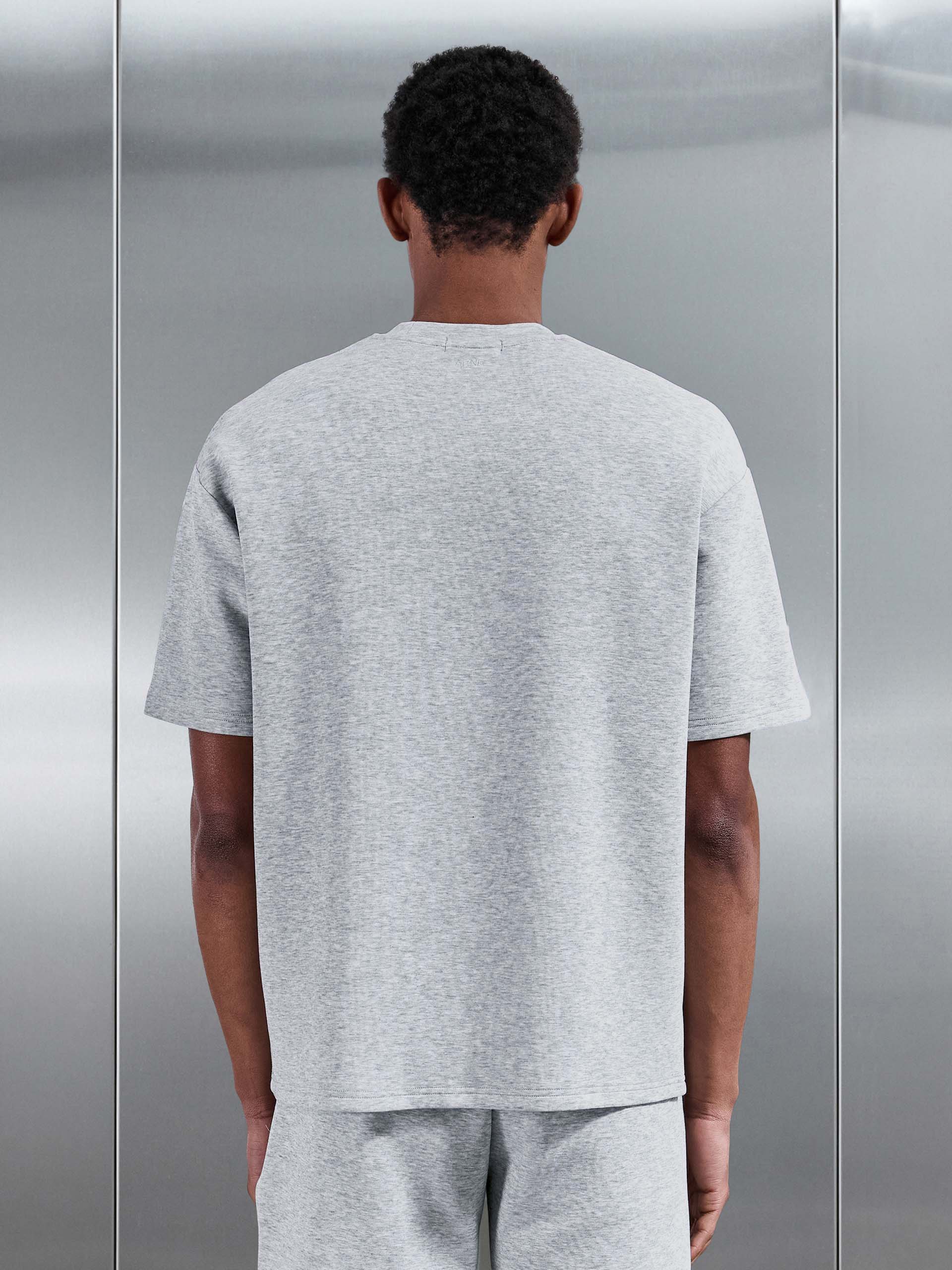 Everyday Luxe Relaxed T-Shirt in Marl Grey