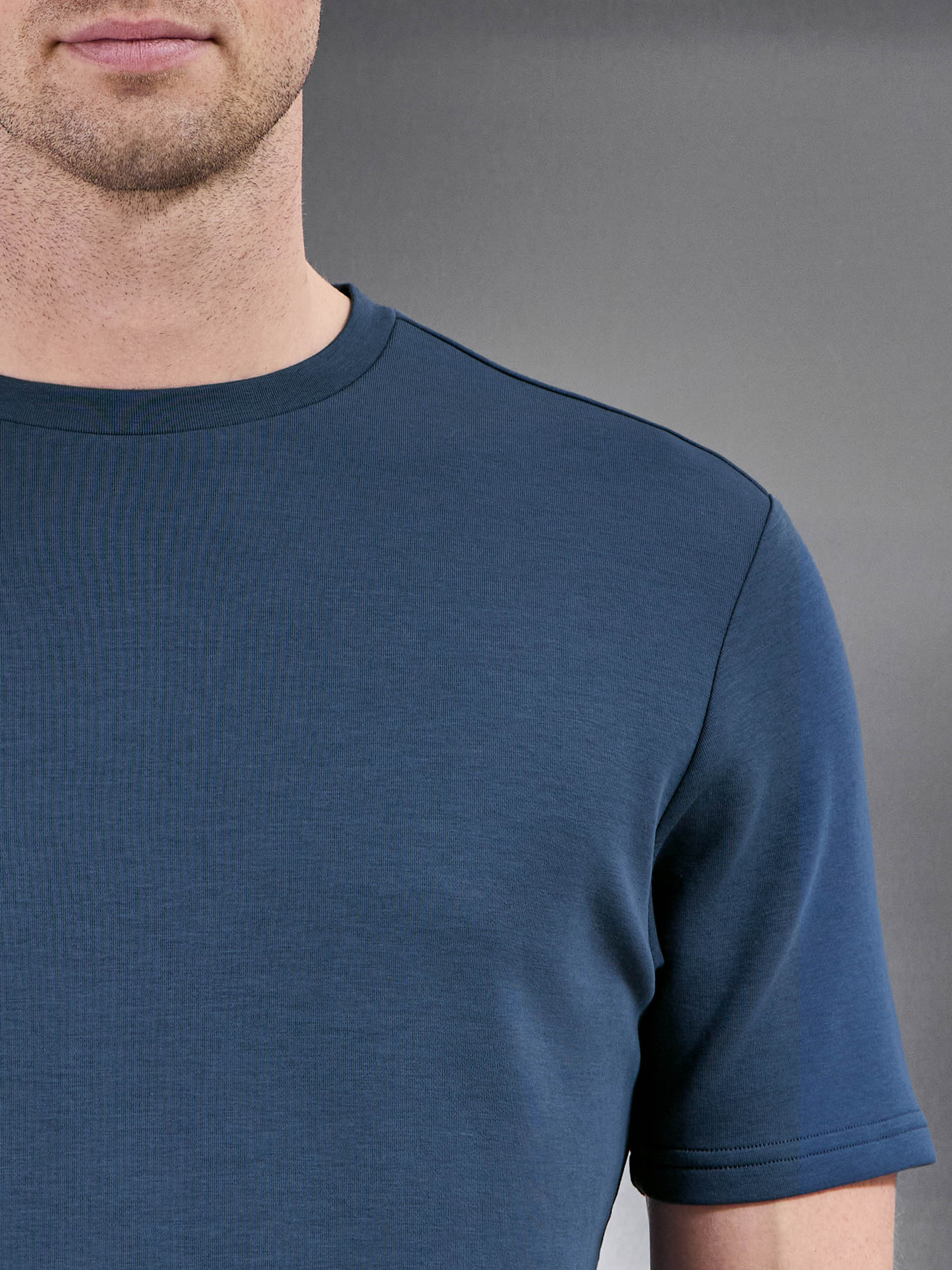 Everyday Luxe T-Shirt in Steel Blue