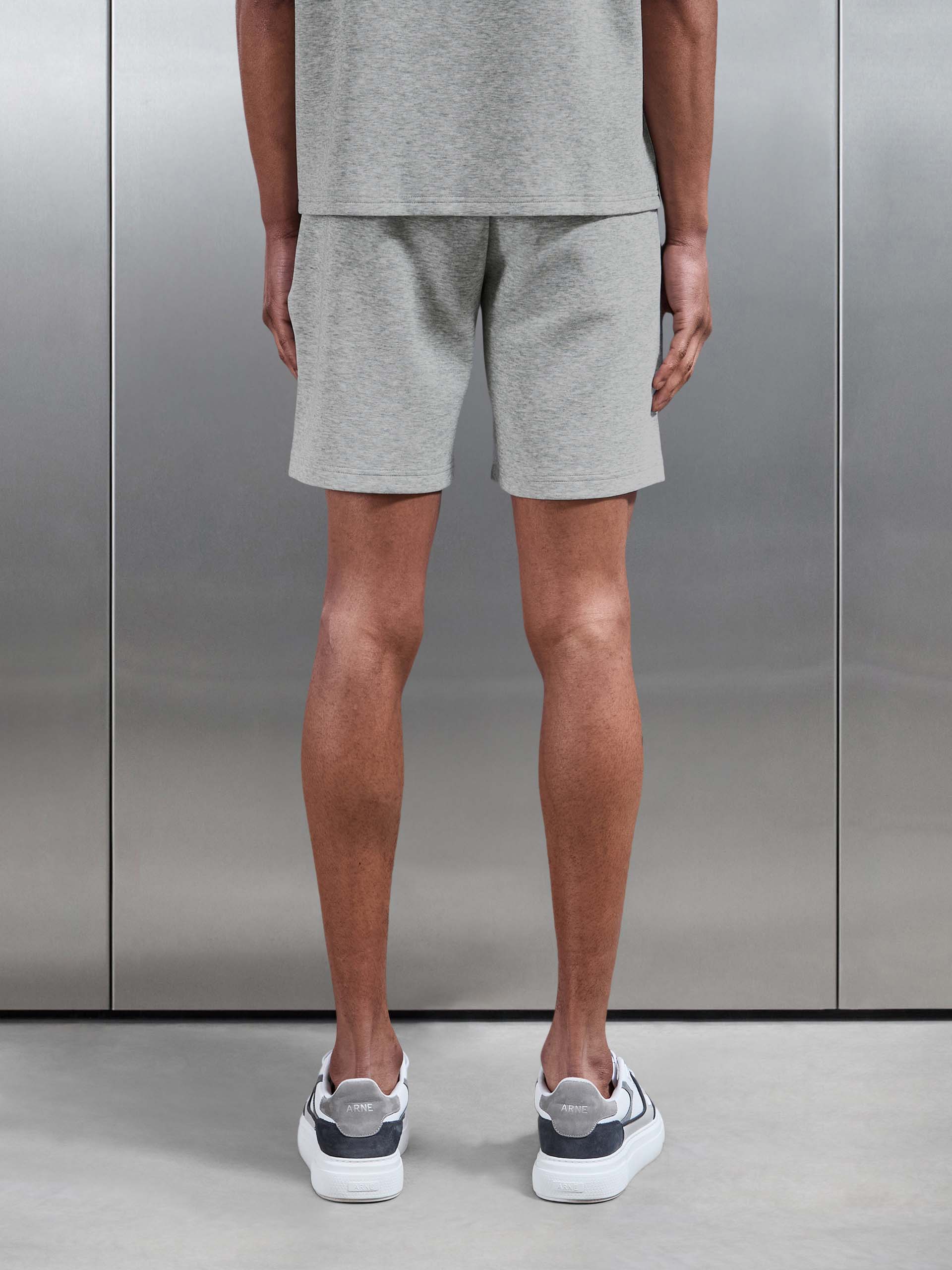 Everyday Luxe Relaxed Short in Marl Grey
