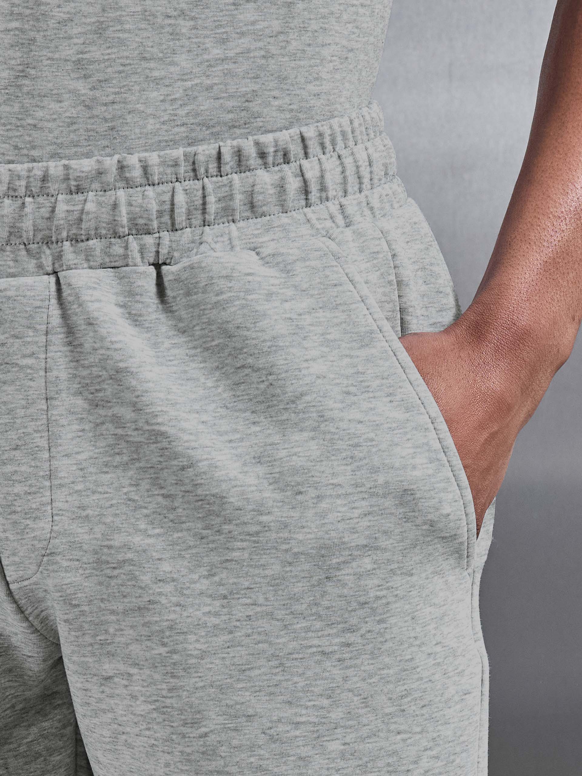 Everyday Luxe Relaxed Short in Marl Grey