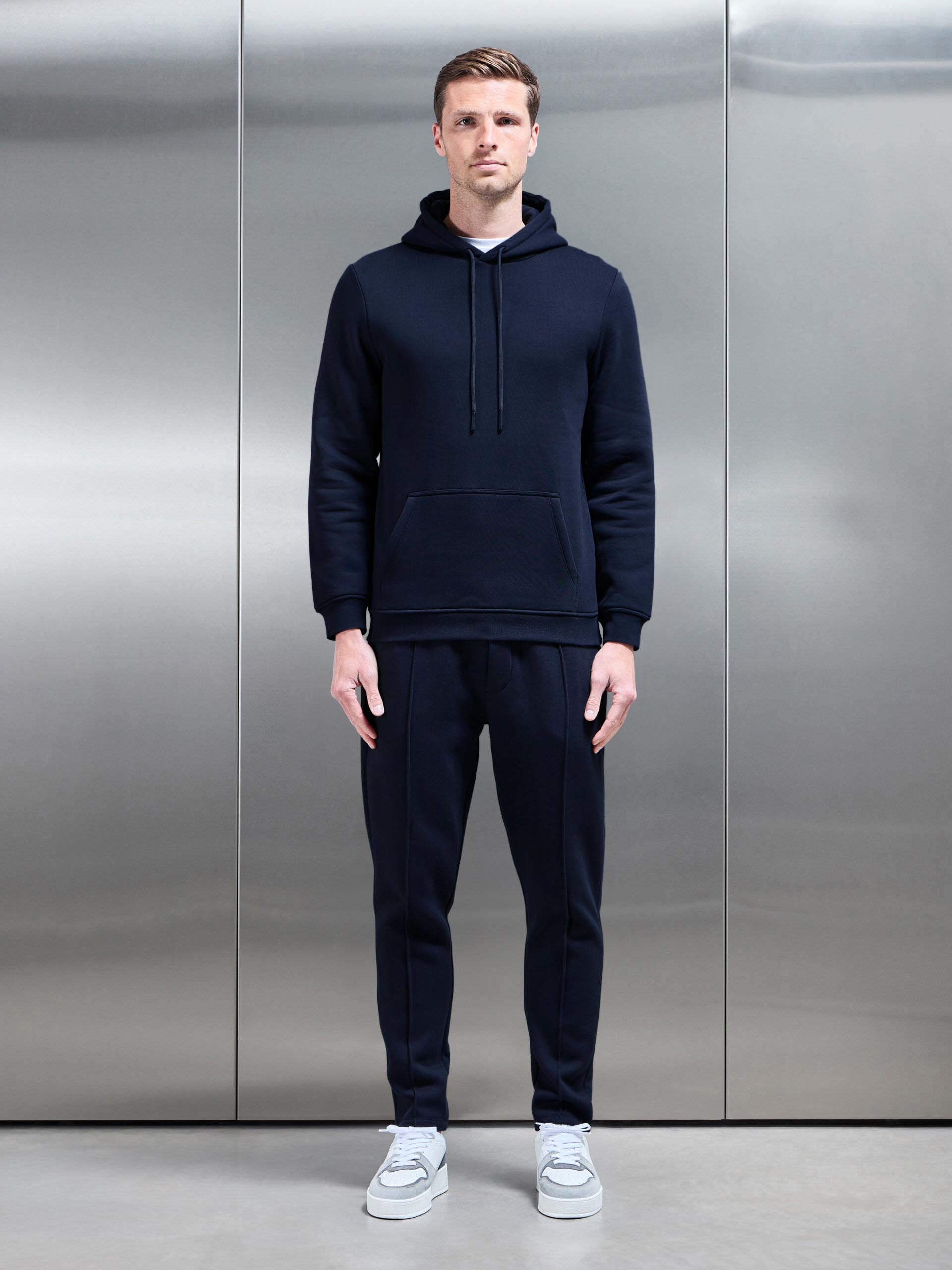 Essential Slim Fit Hoodie in Navy