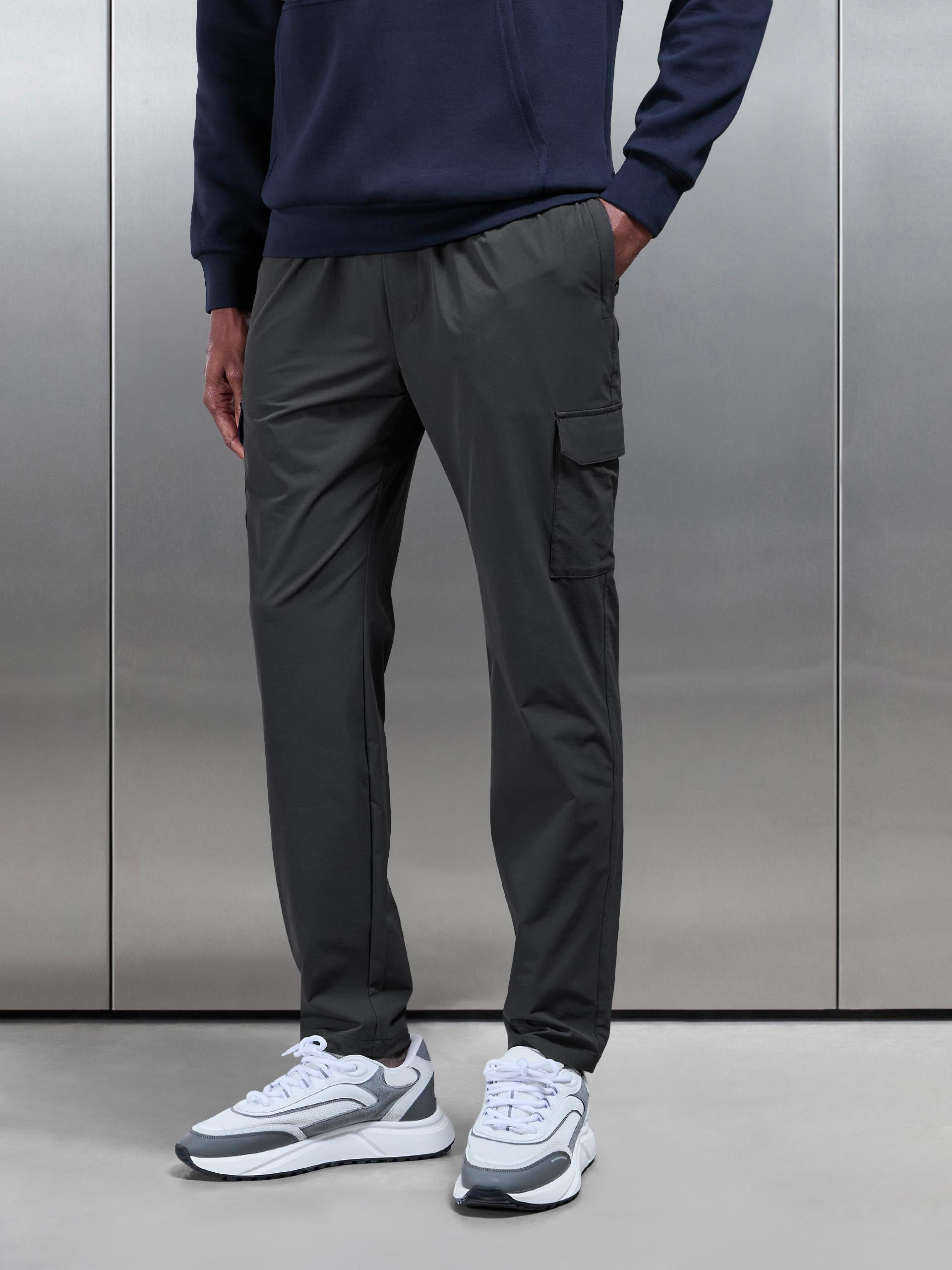 Flat Pocket Cargo Pant in Grey