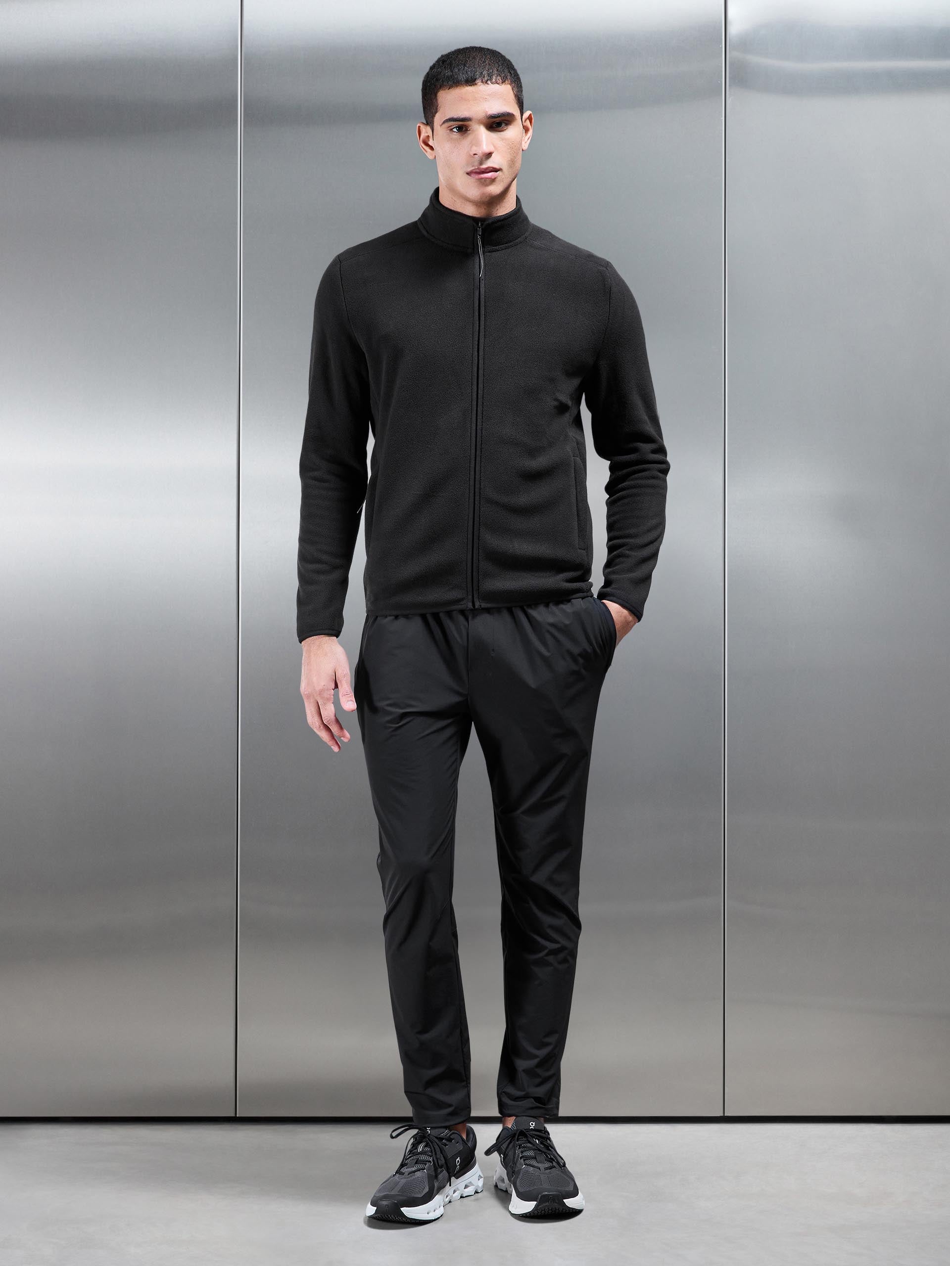 Fleece Jacket in Black