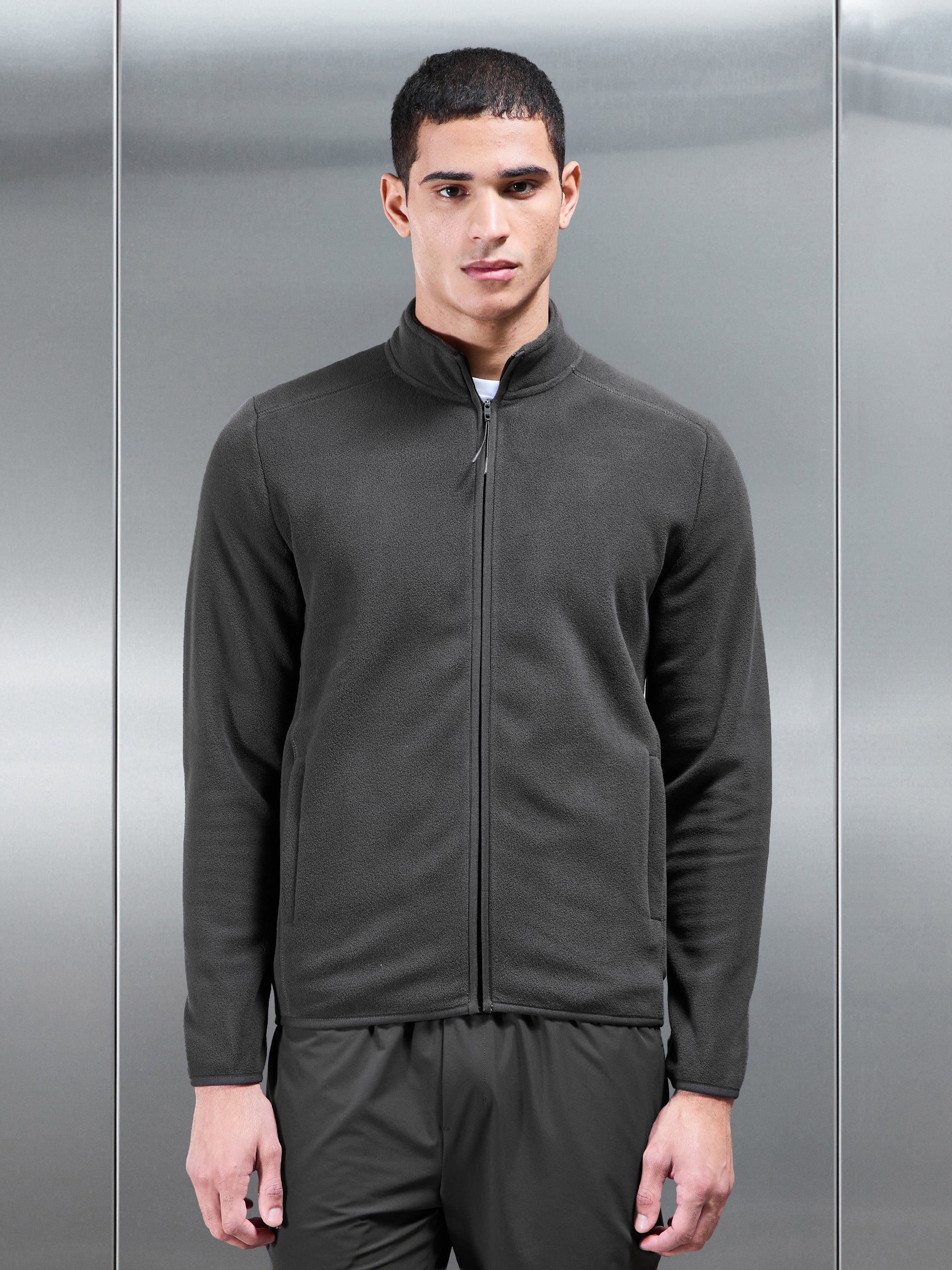 Fleece Jacket in Grey