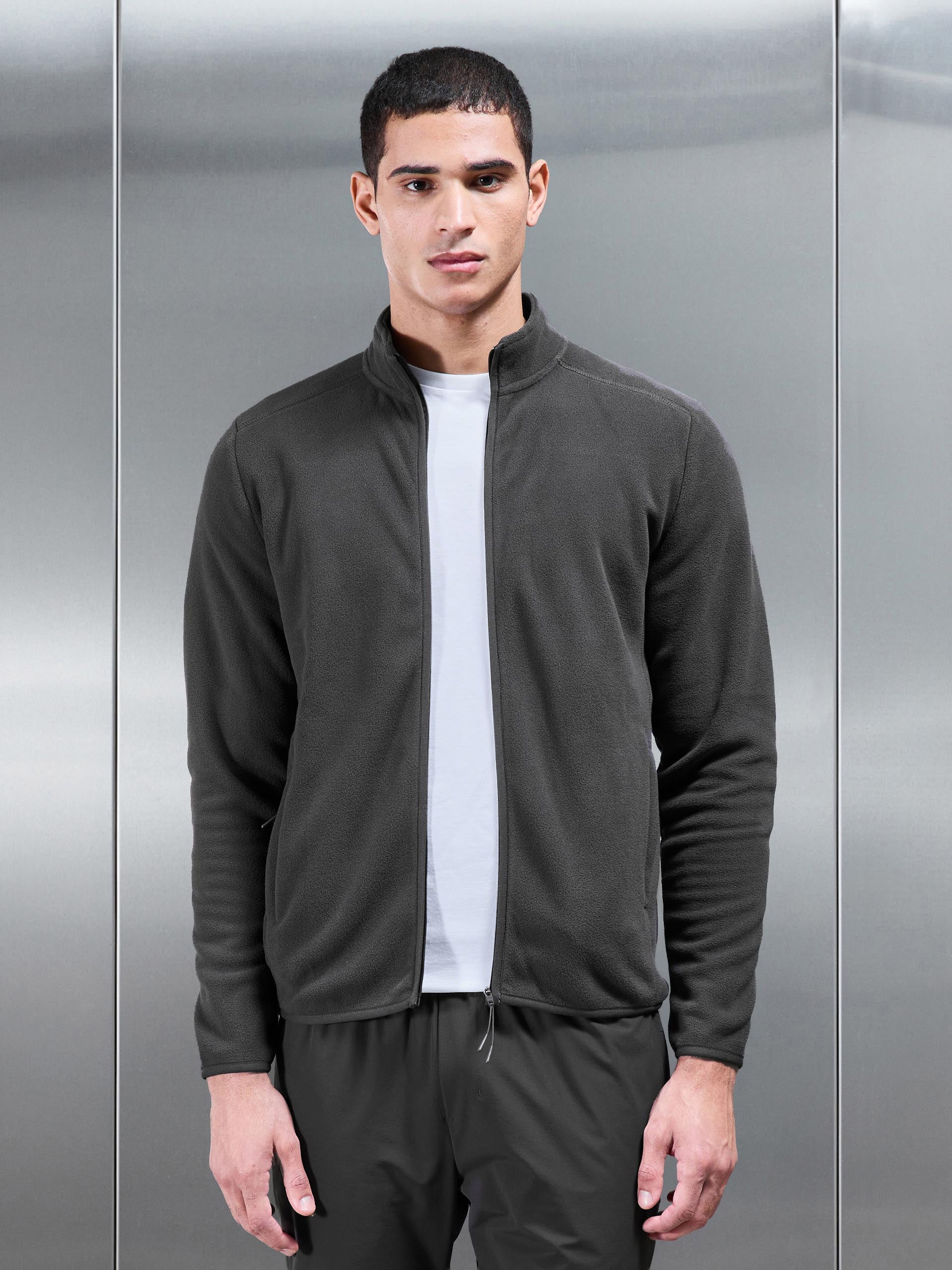 Fleece Jacket in Grey