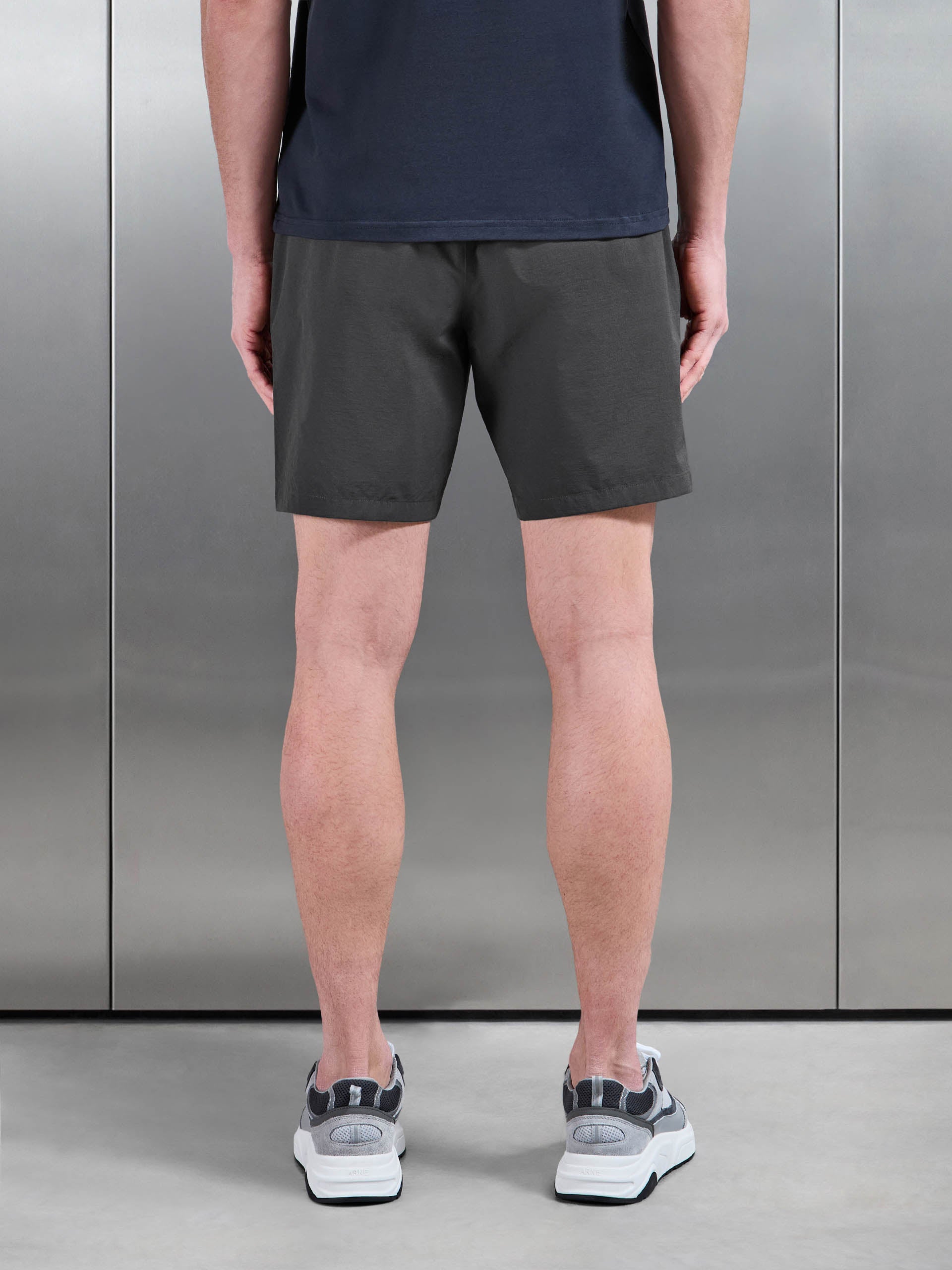 Front Pocket Technical Cargo Short in Grey