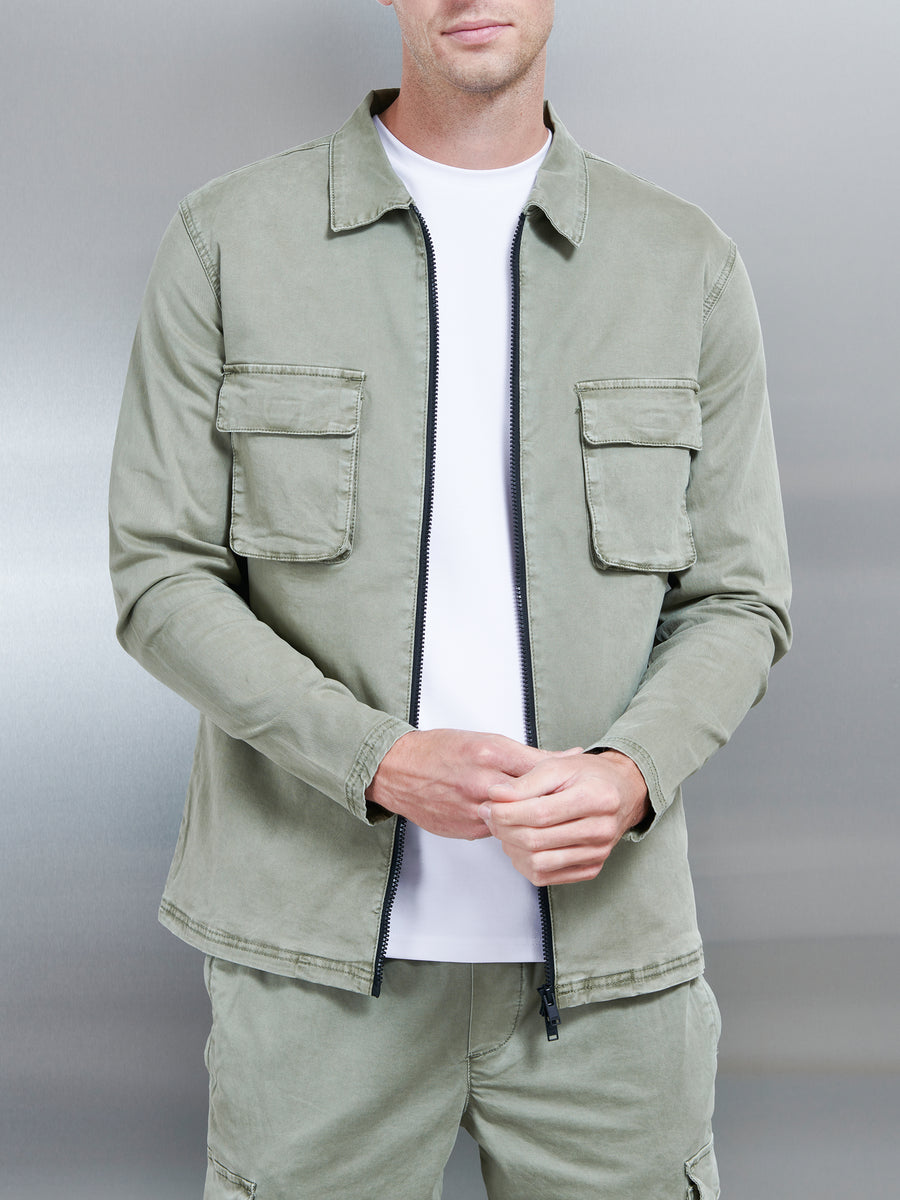 Mens cargo outlet jacket olive