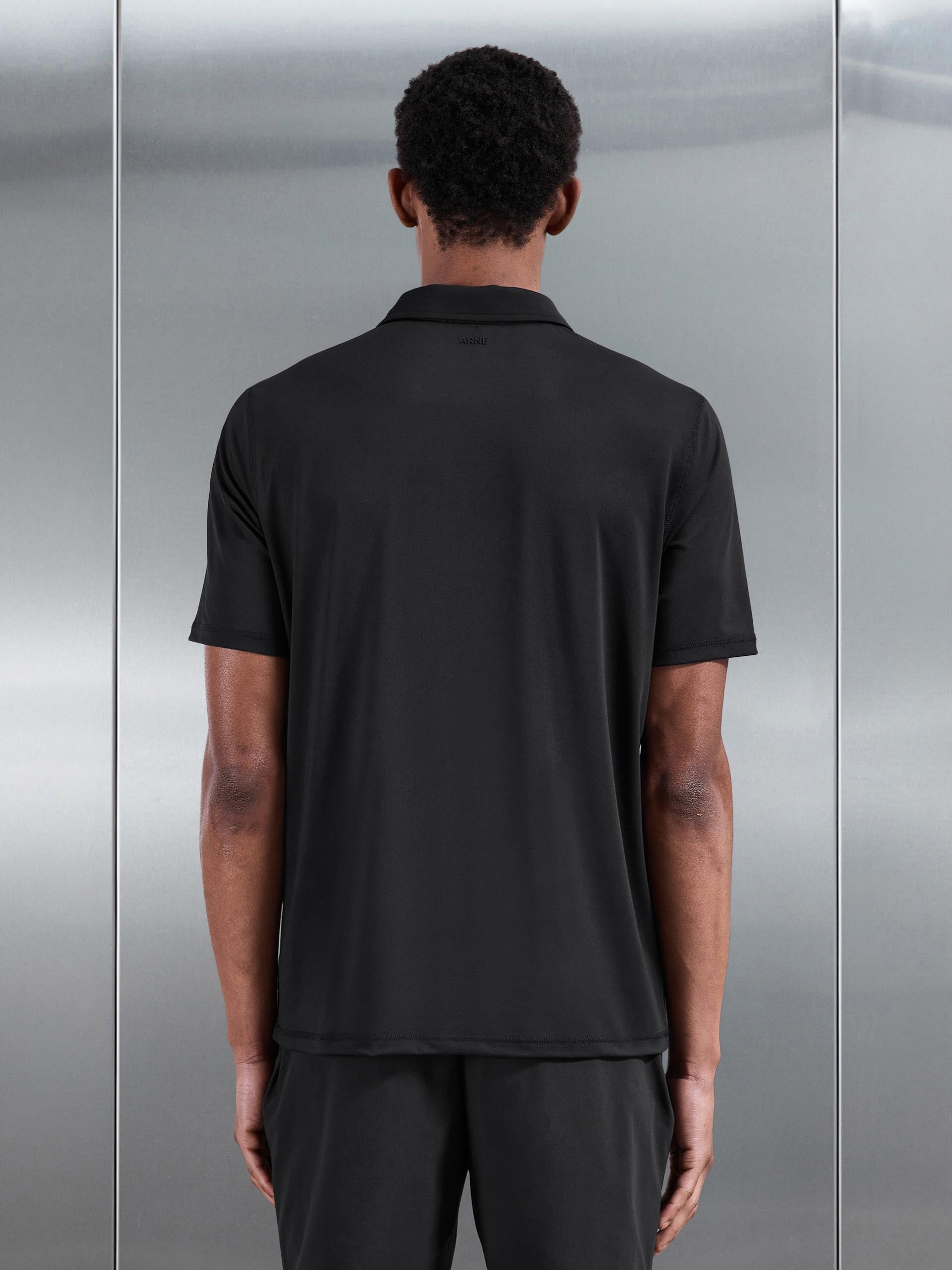 Golf Polo Shirt in Black