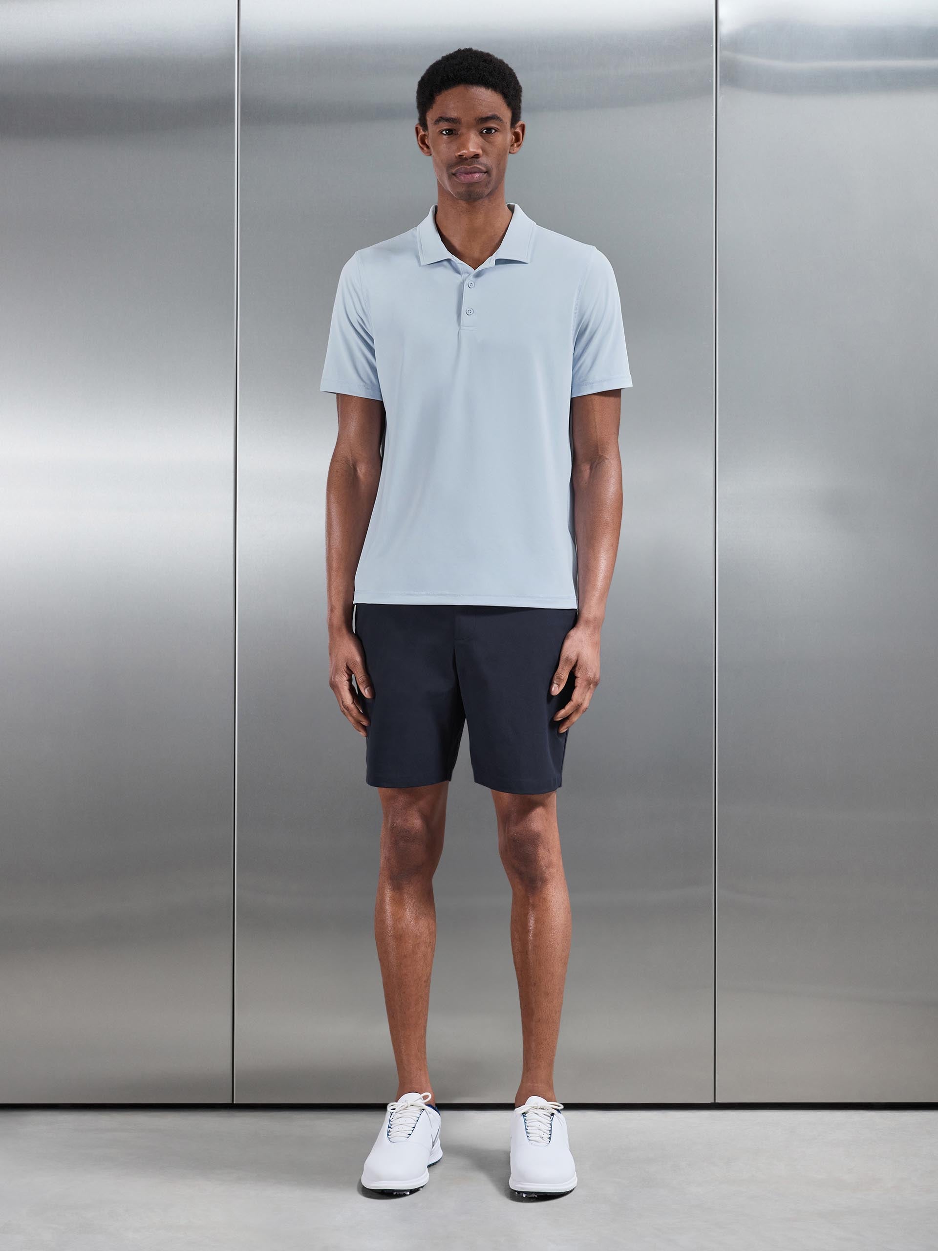 Golf Polo Shirt in Light Blue