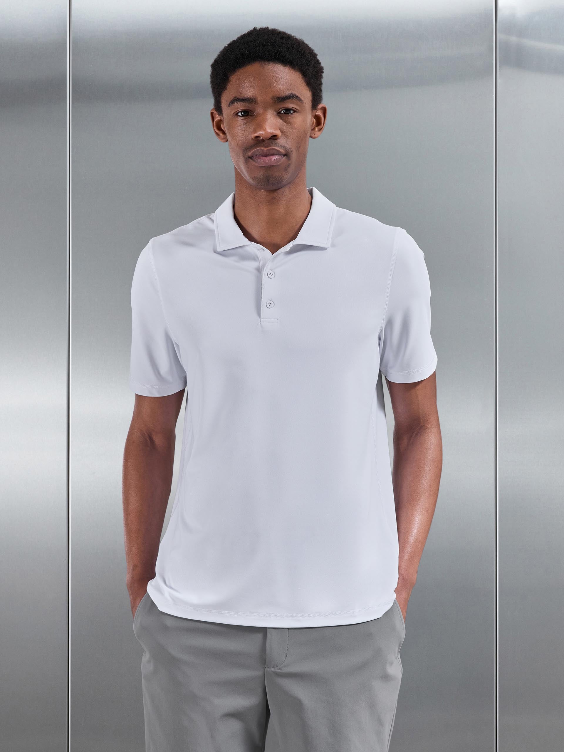 Golf Polo Shirt in White