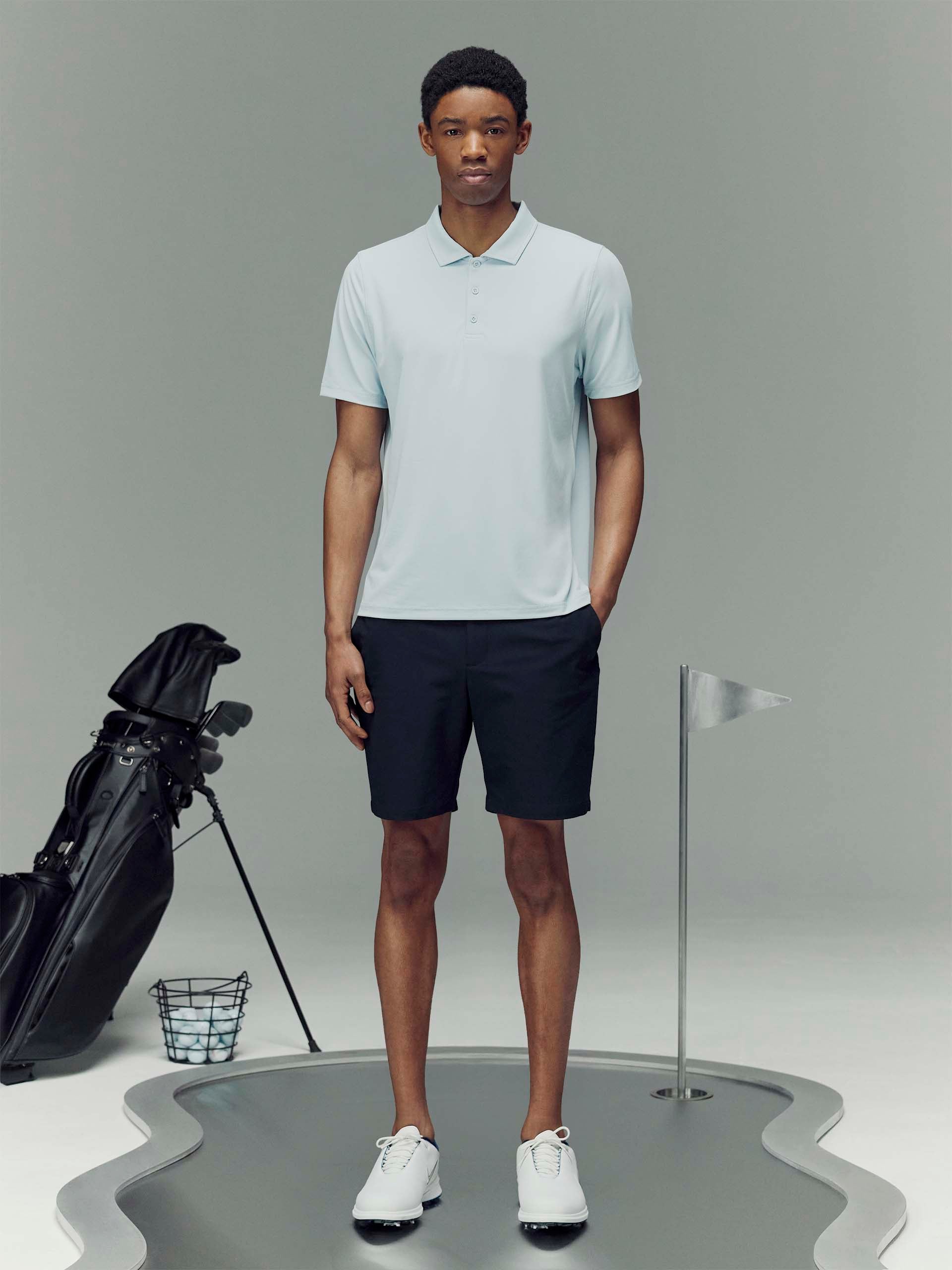 Golf Polo Shirt in Light Blue