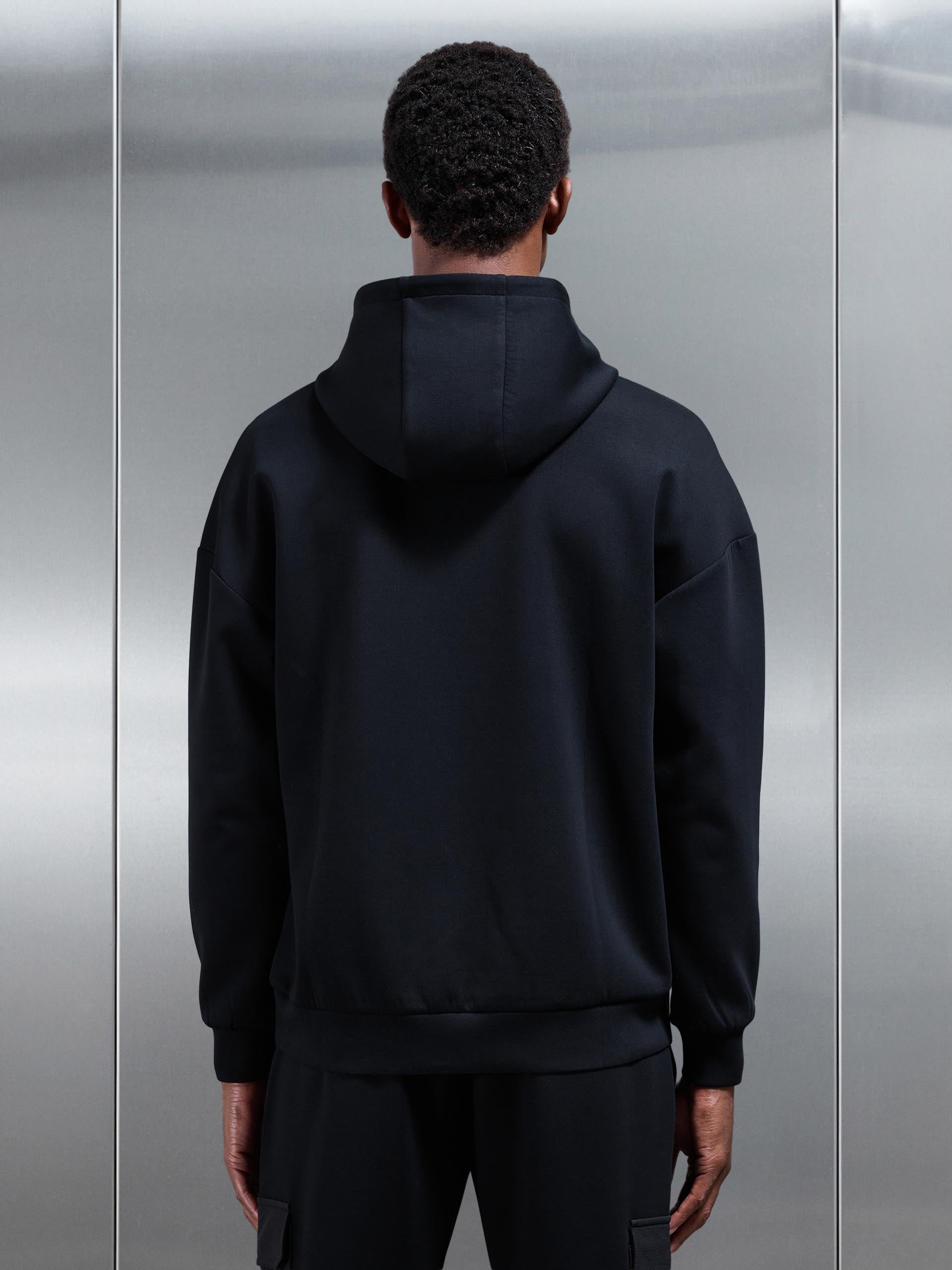 Hybrid Cargo Hoodie in Black