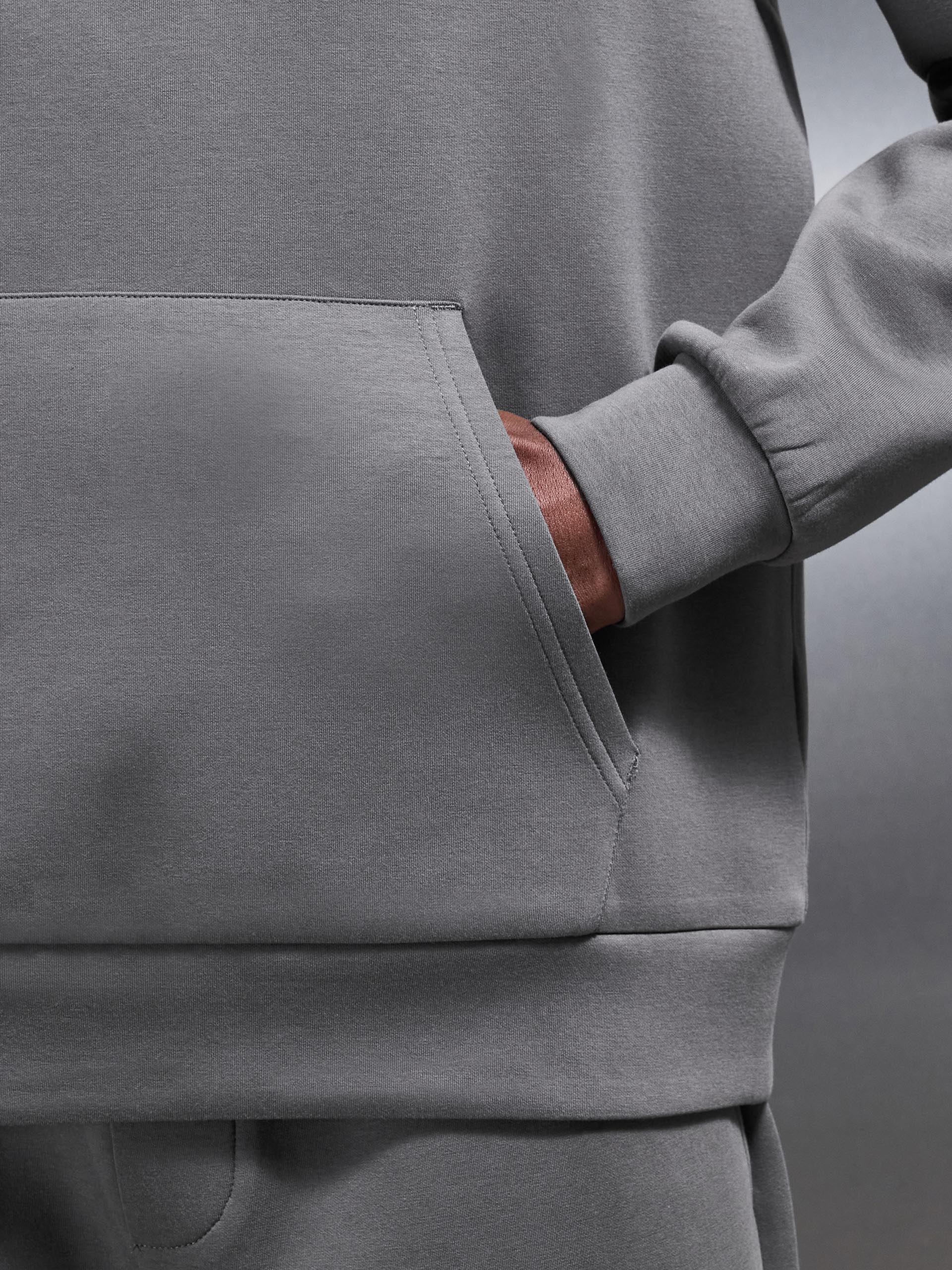 Hybrid Cargo Hoodie in Charcoal