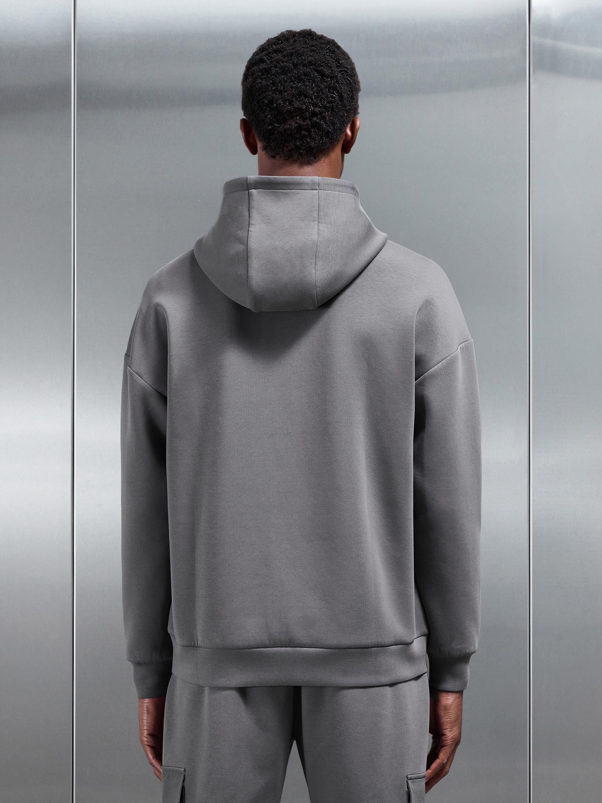 Hybrid Cargo Hoodie in Charcoal