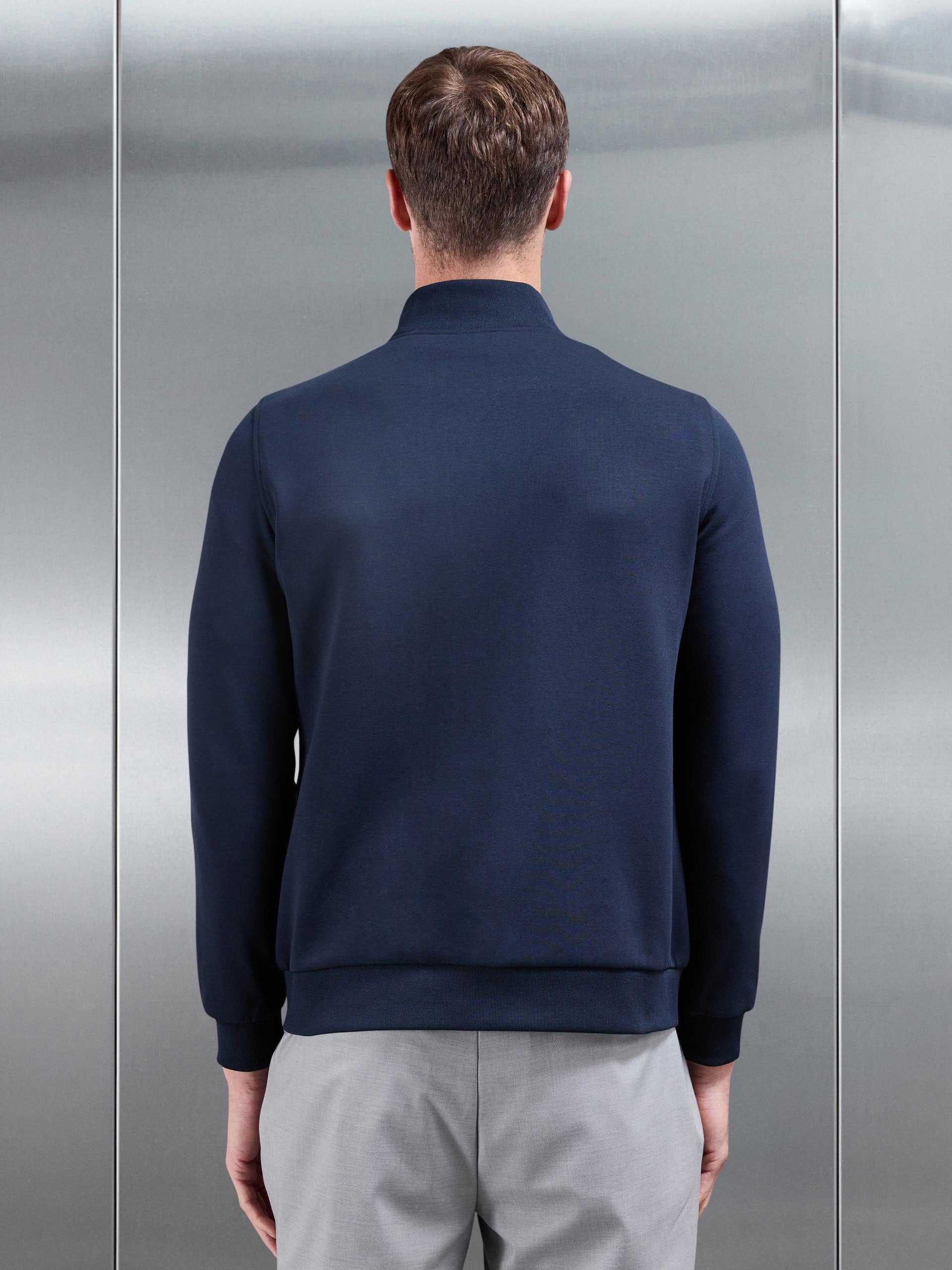 Hybrid Quilted Jacket in Navy