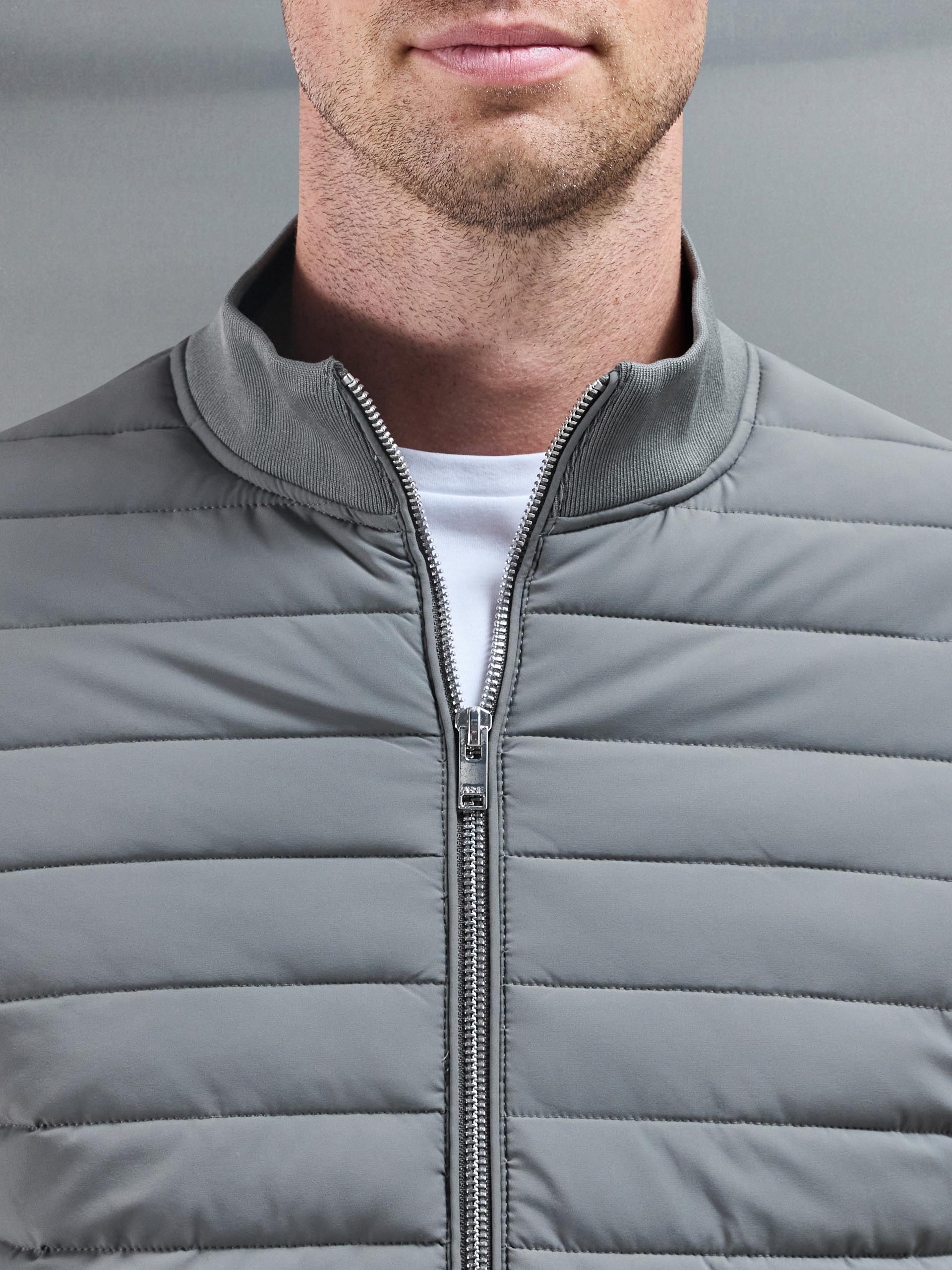 Hybrid Quilted Jacket in Sage