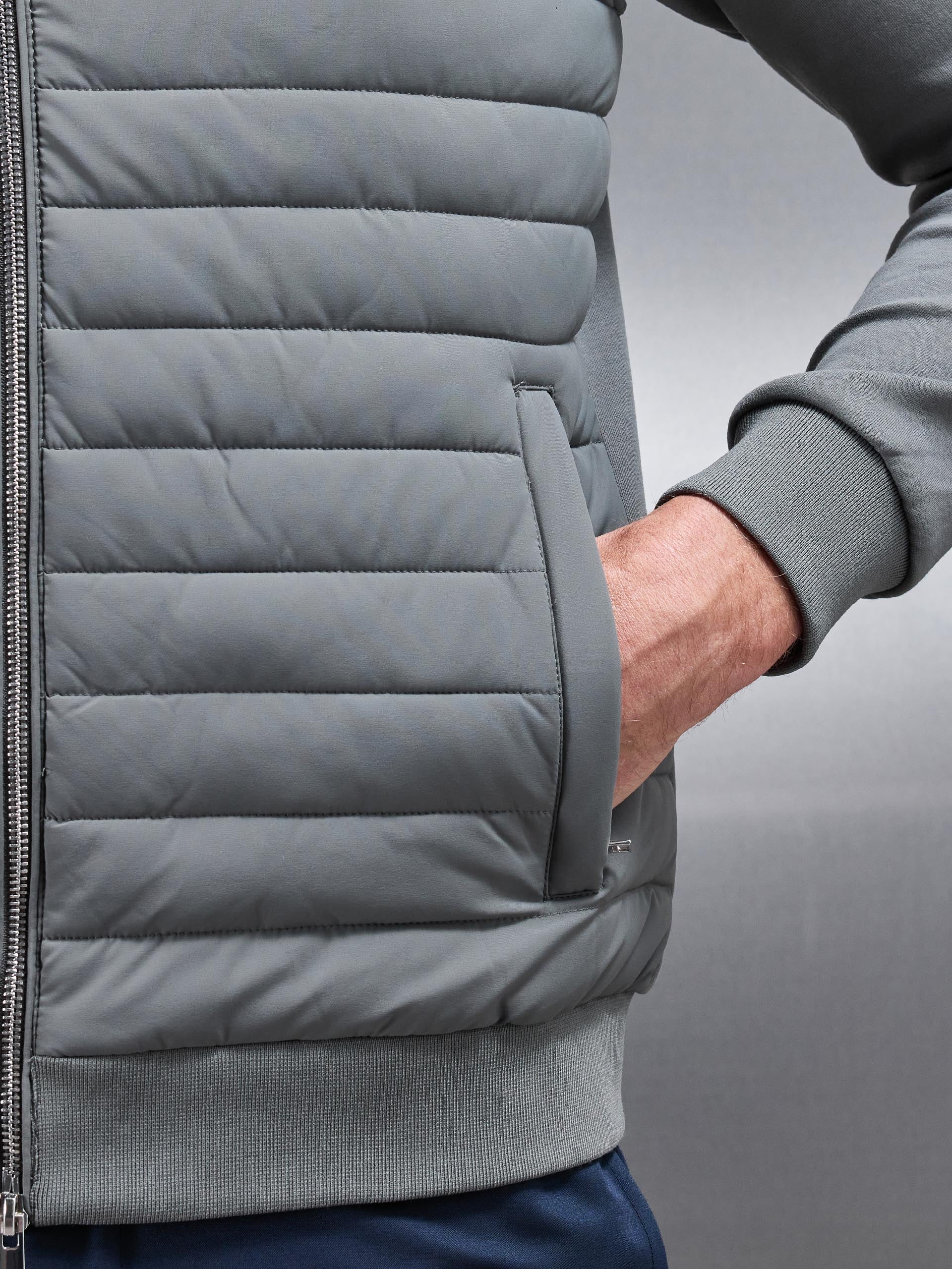Hybrid Quilted Jacket in Sage