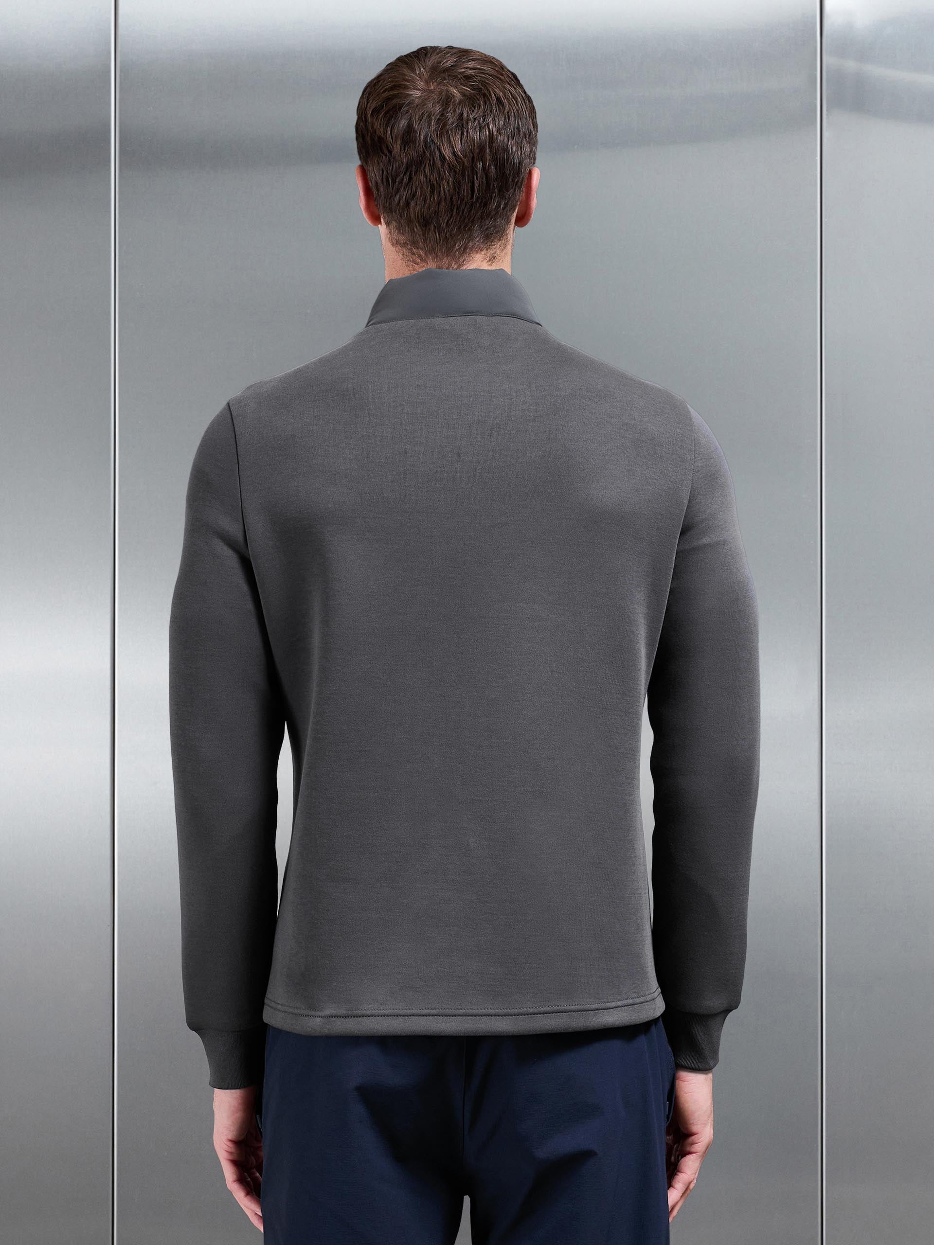 Hybrid Technical Puffer Jacket in Grey