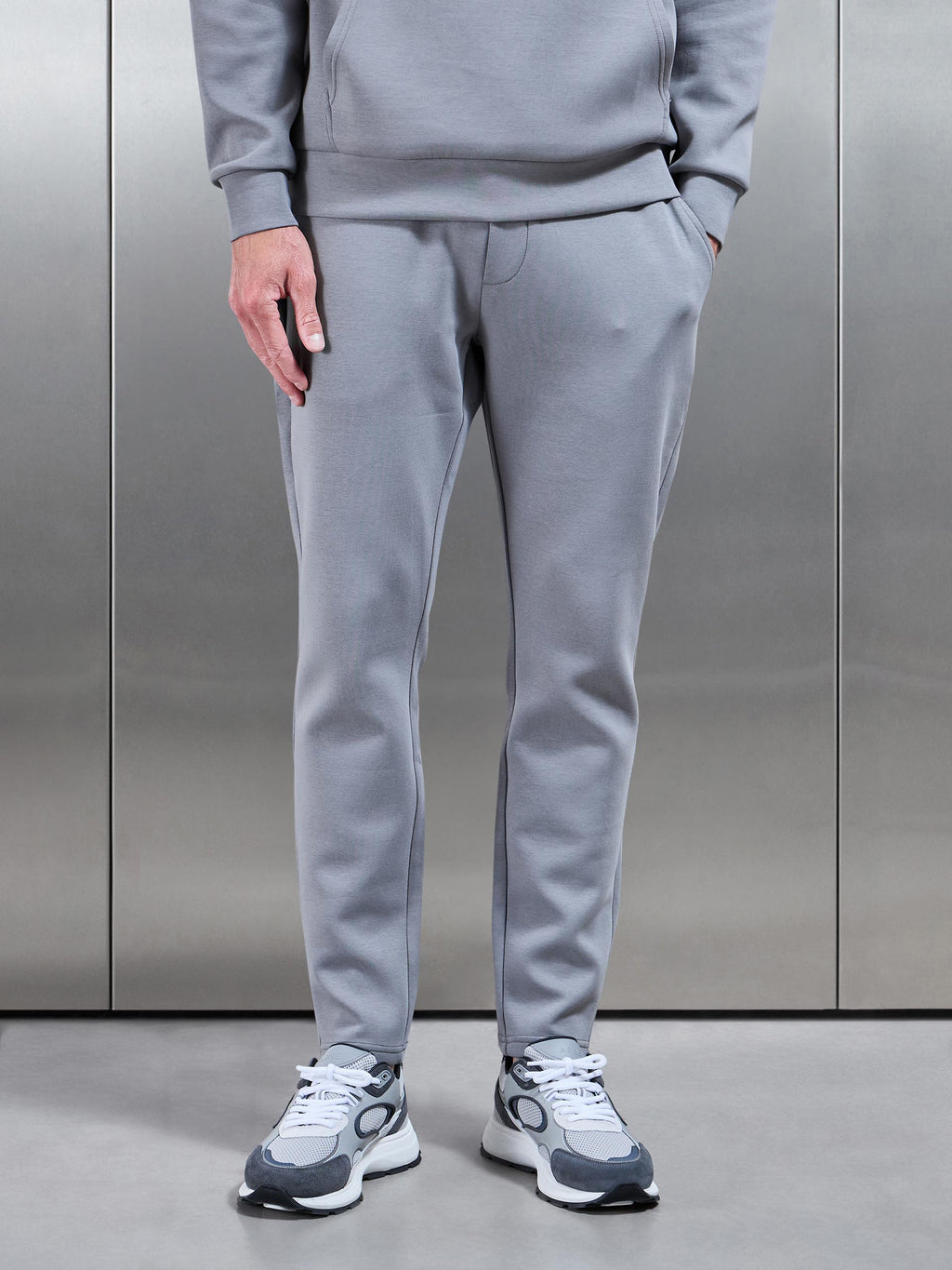 Interlock Jersey Essential Jogger in Grey