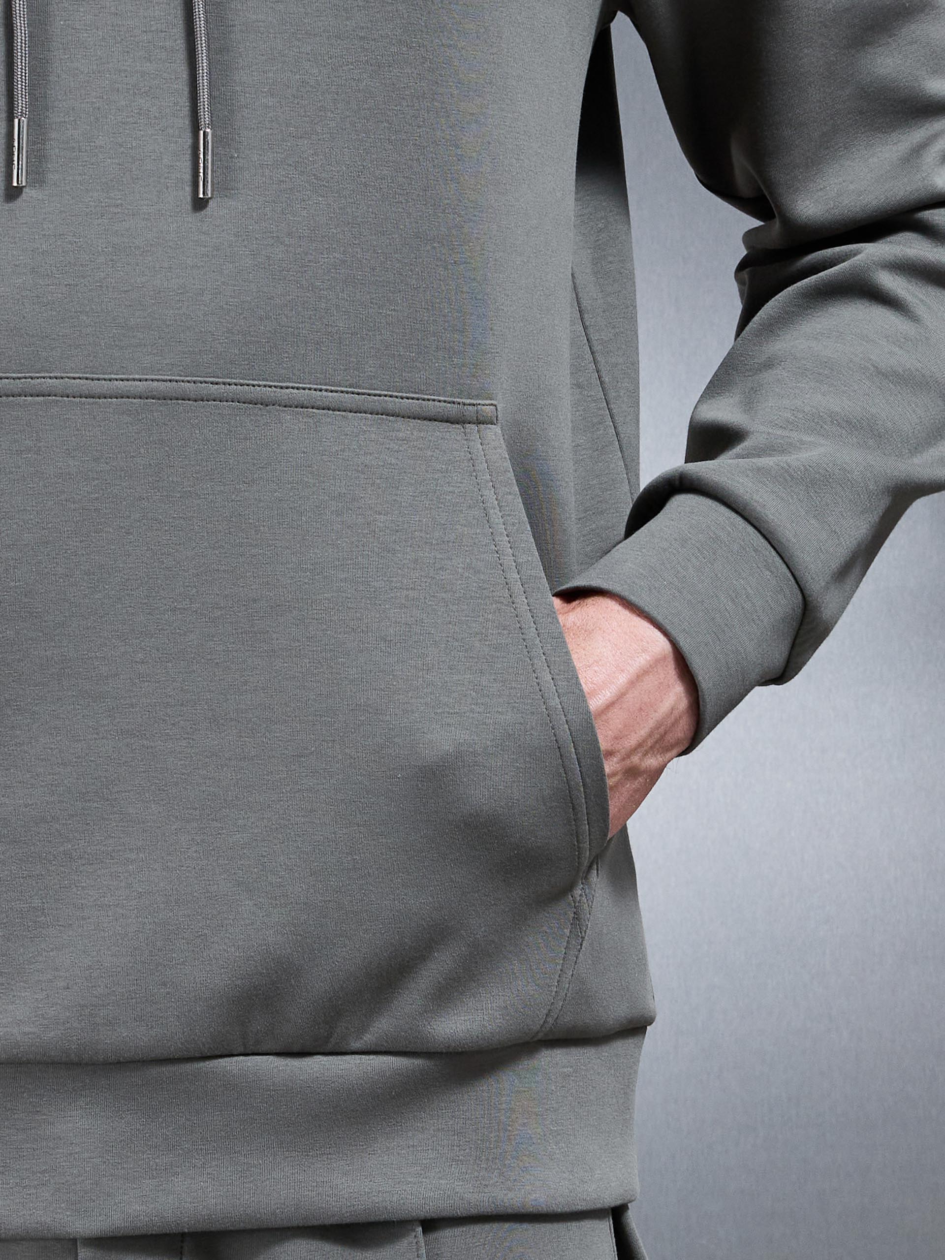 Interlock Jersey Hoodie in Sage