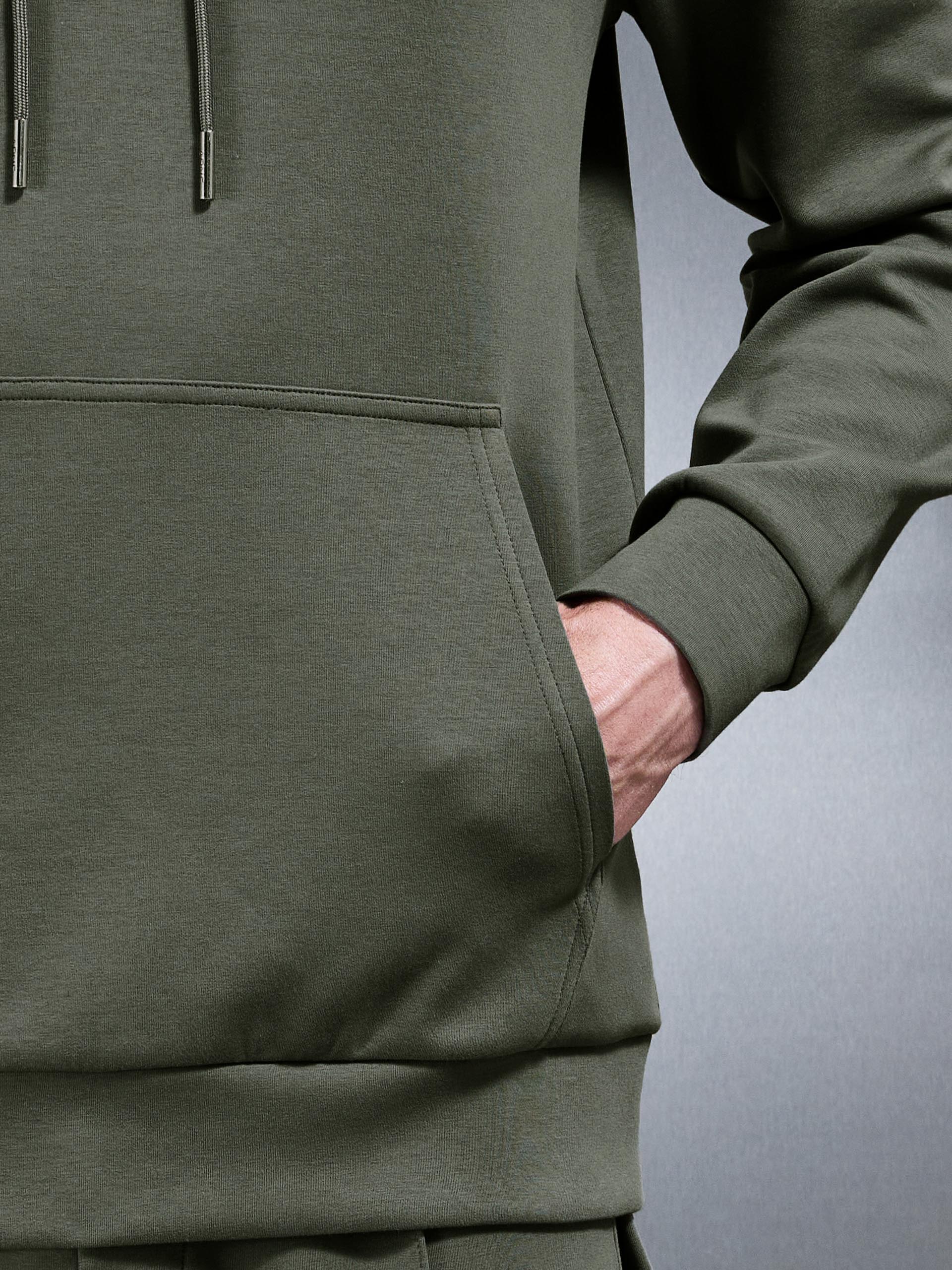 Interlock Jersey Hoodie in Sage