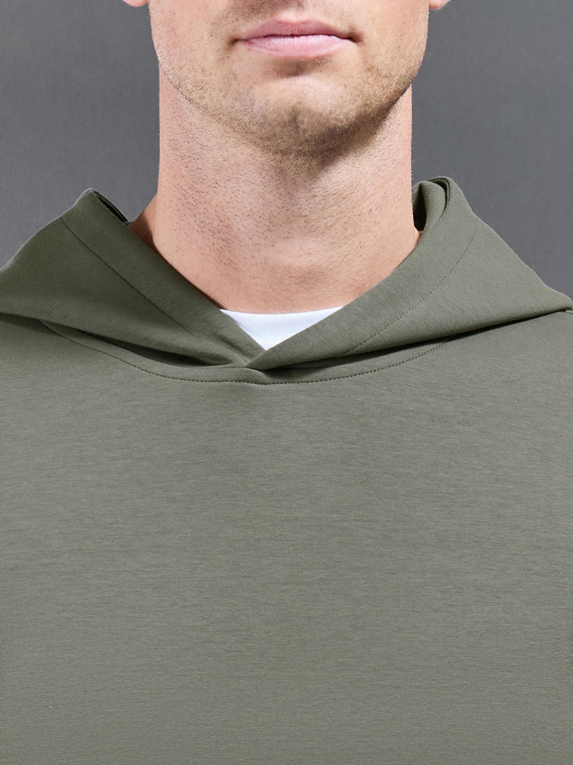 Interlock Jersey Relaxed Fit Hoodie in Sage