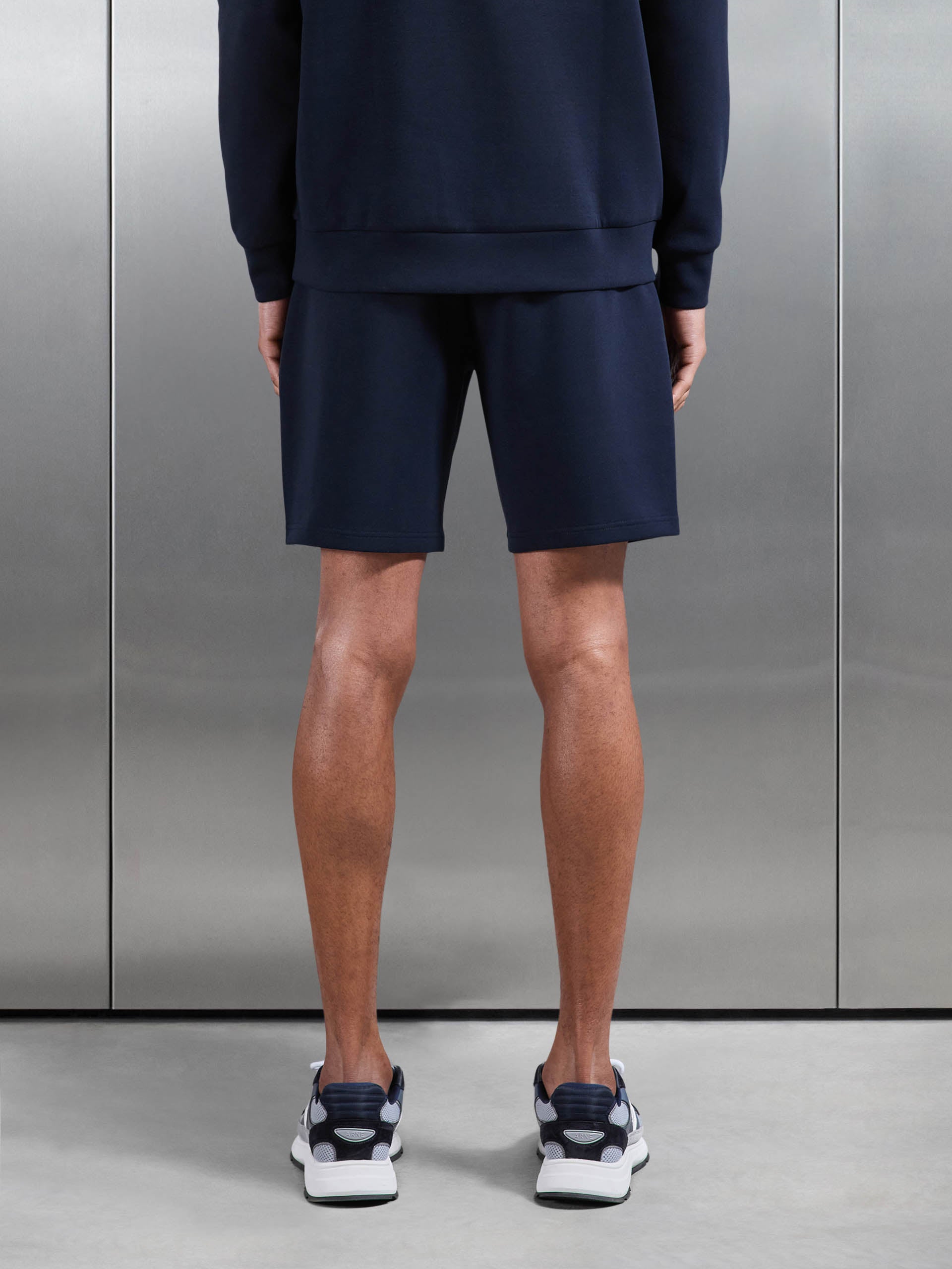 Interlock Jersey Short in Navy