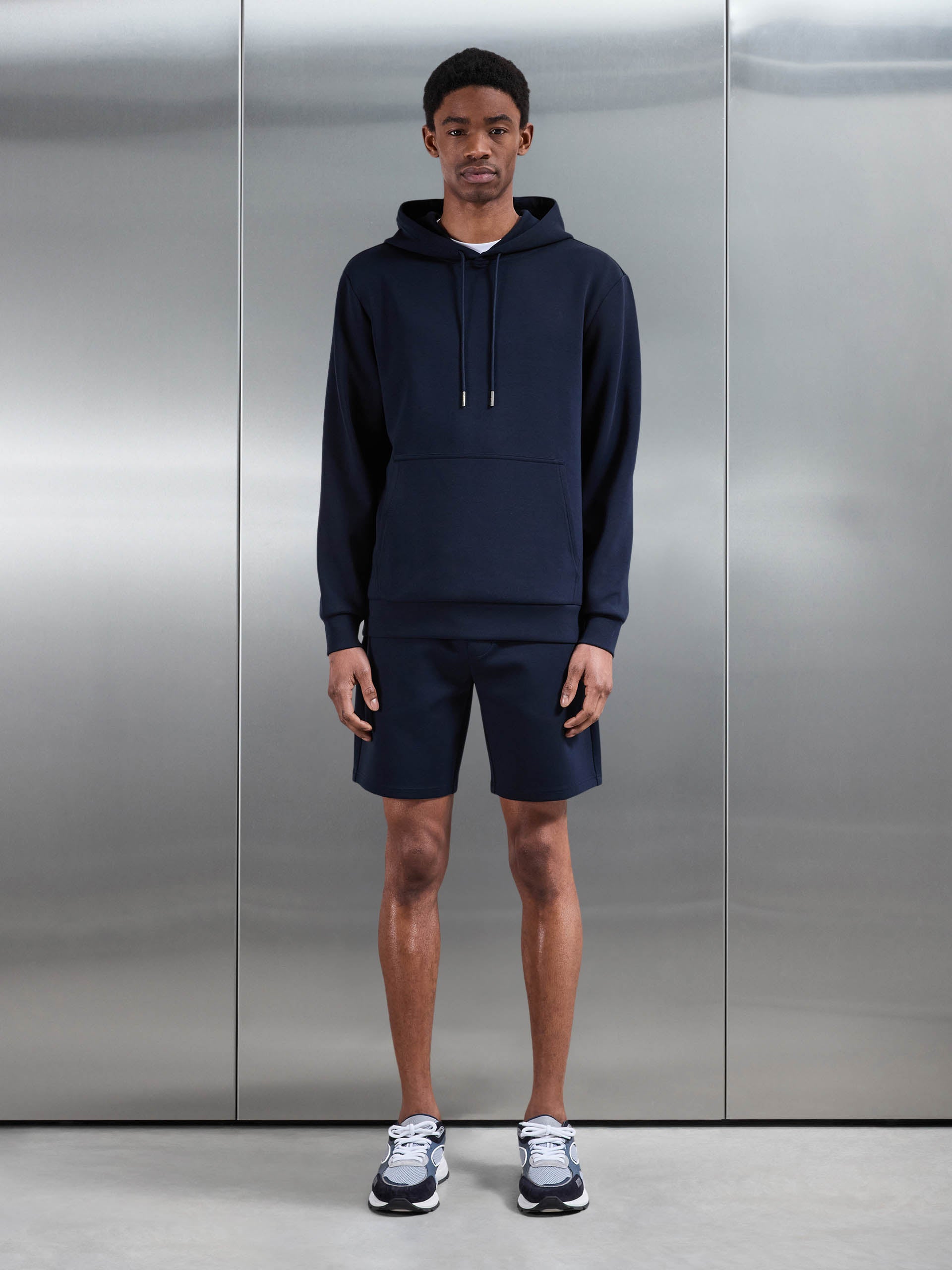 Interlock Jersey Short in Navy