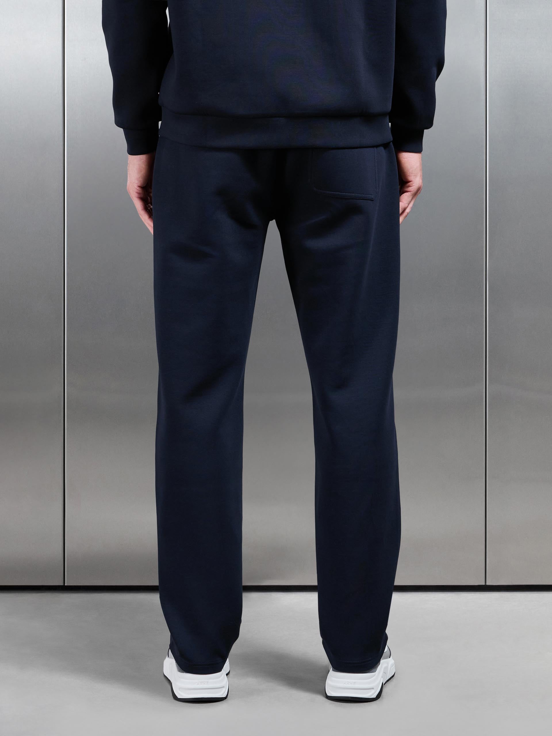 Interlock Jersey Straight Leg Jogger in Navy