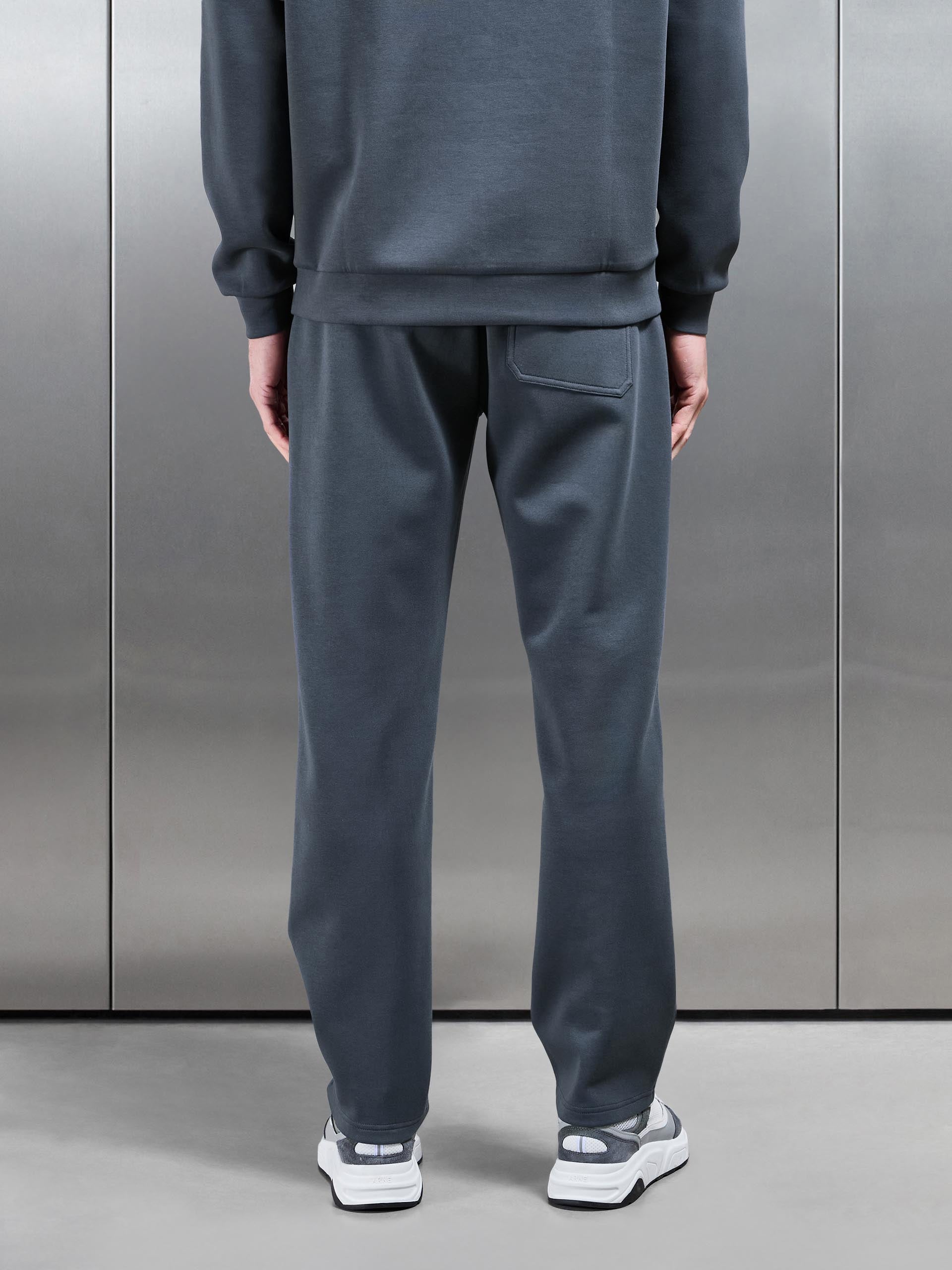 Interlock Jersey Straight Leg Jogger in Slate Blue