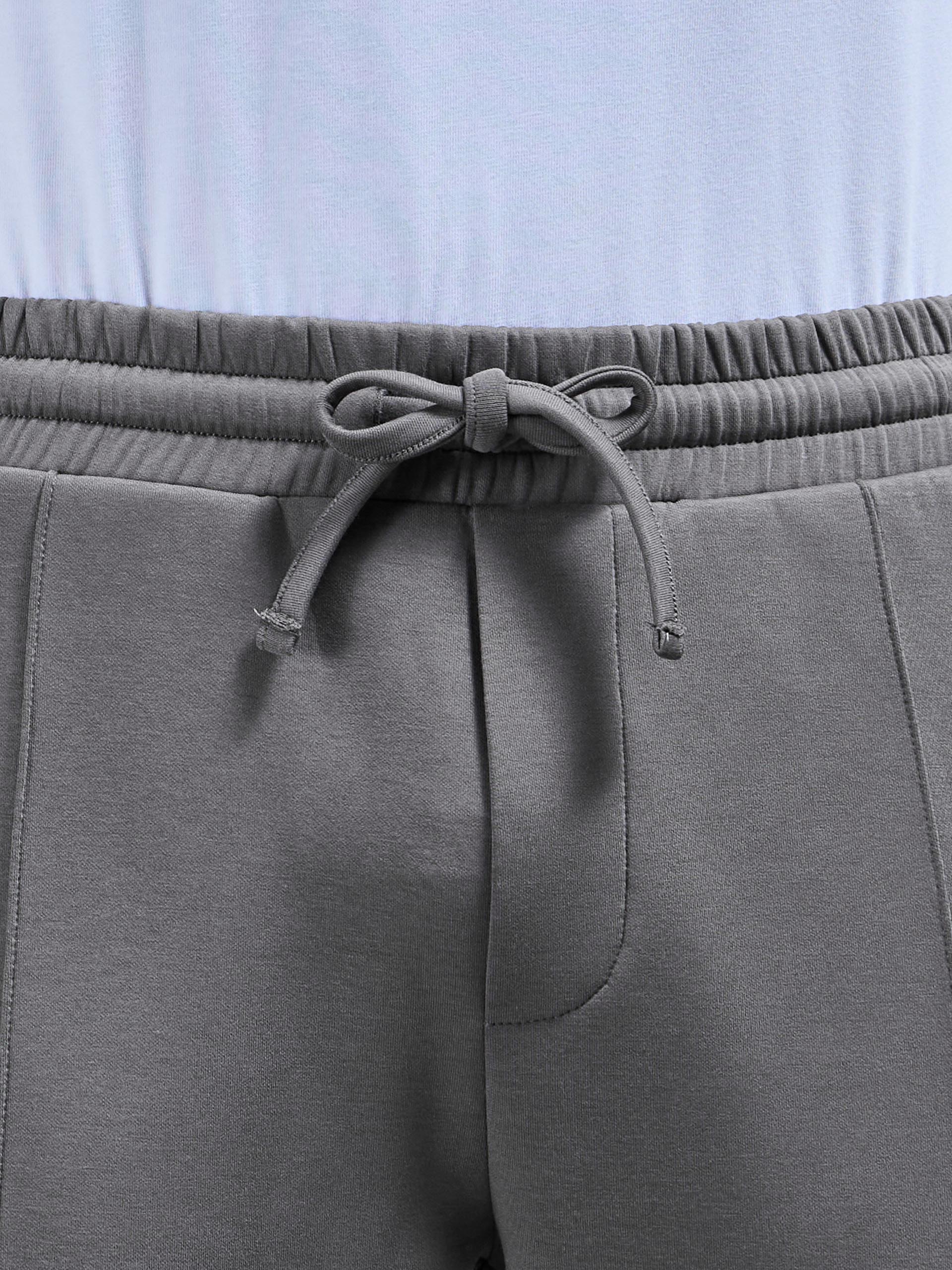 Interlock Jersey Tapered Jogger in Charcoal