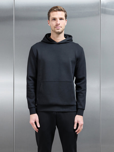 Interlock Jersey Essential Hoodie in Black