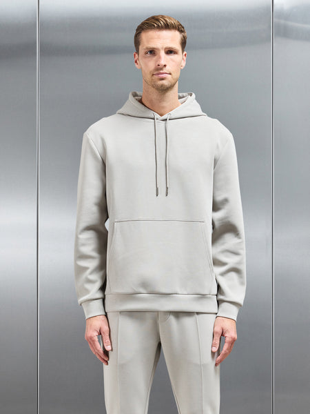 Interlock Jersey Hoodie in Stone
