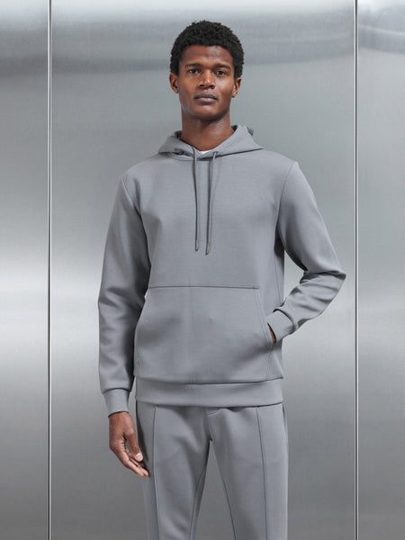 Interlock Jersey Hoodie in Grey