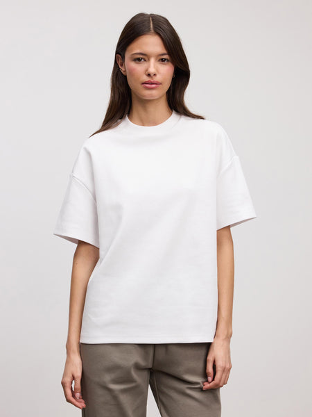 Womens Interlock Relaxed T-Shirt in White