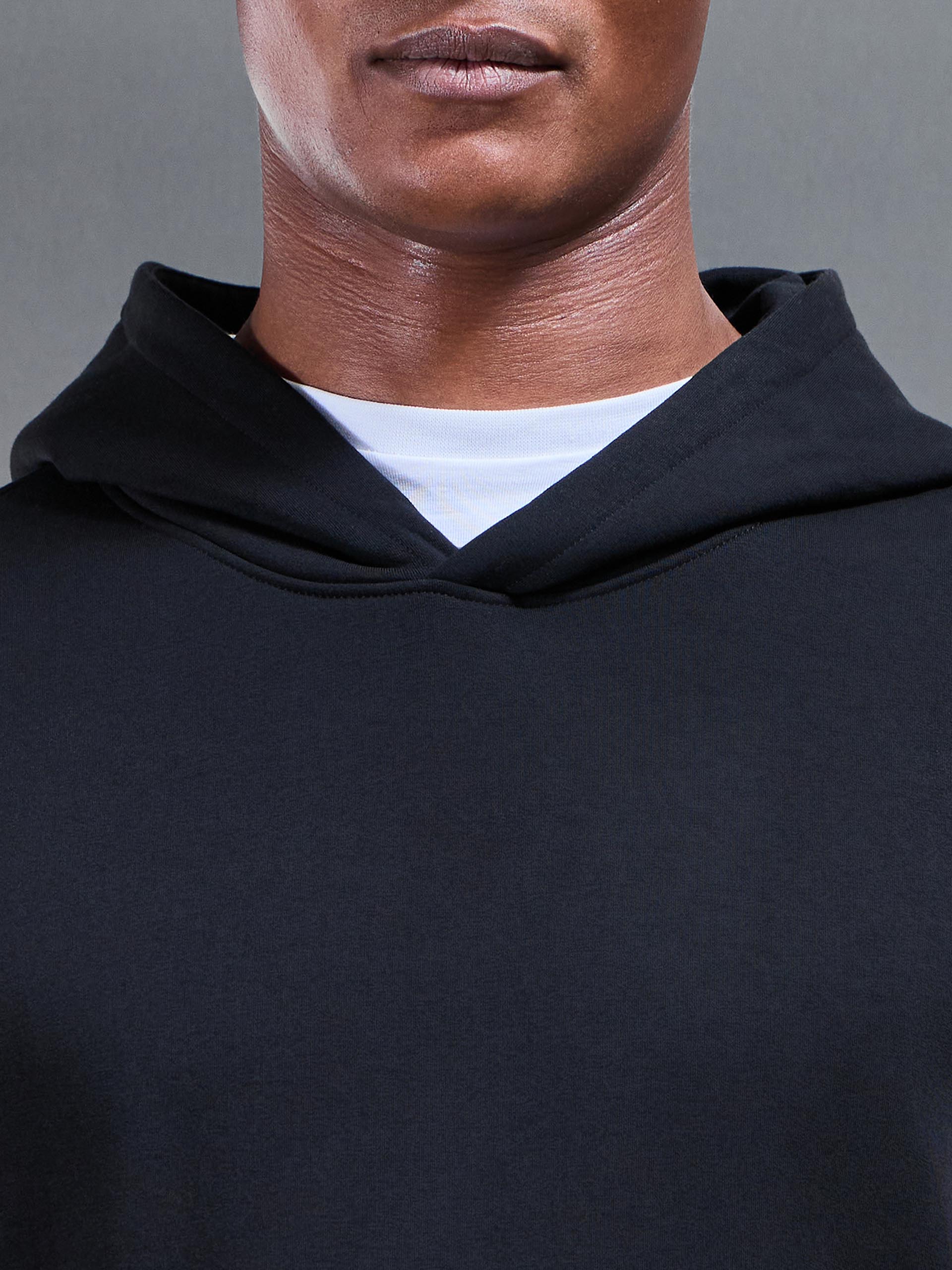 Jersey Hoodie In Black
