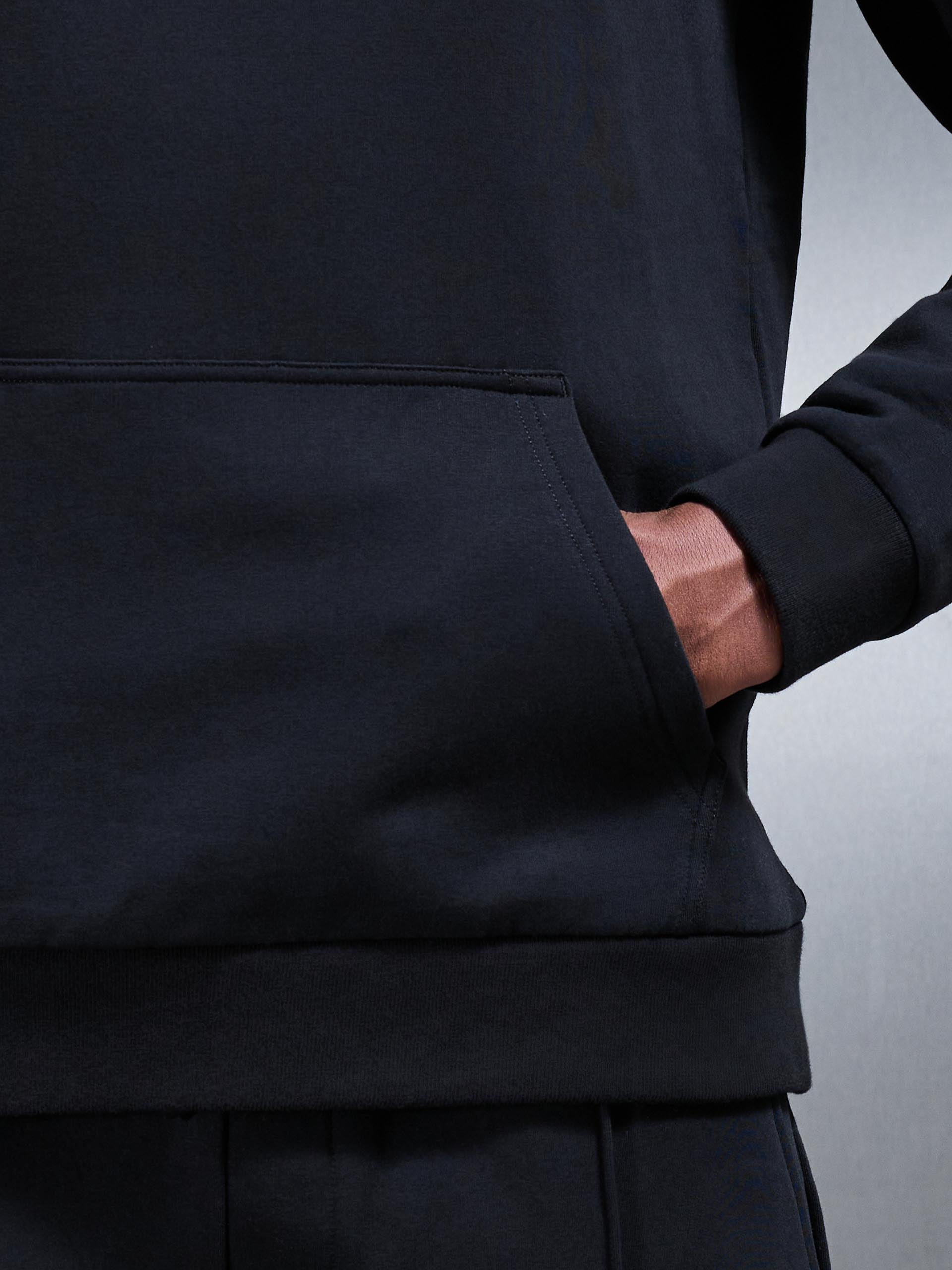 Jersey Hoodie In Black