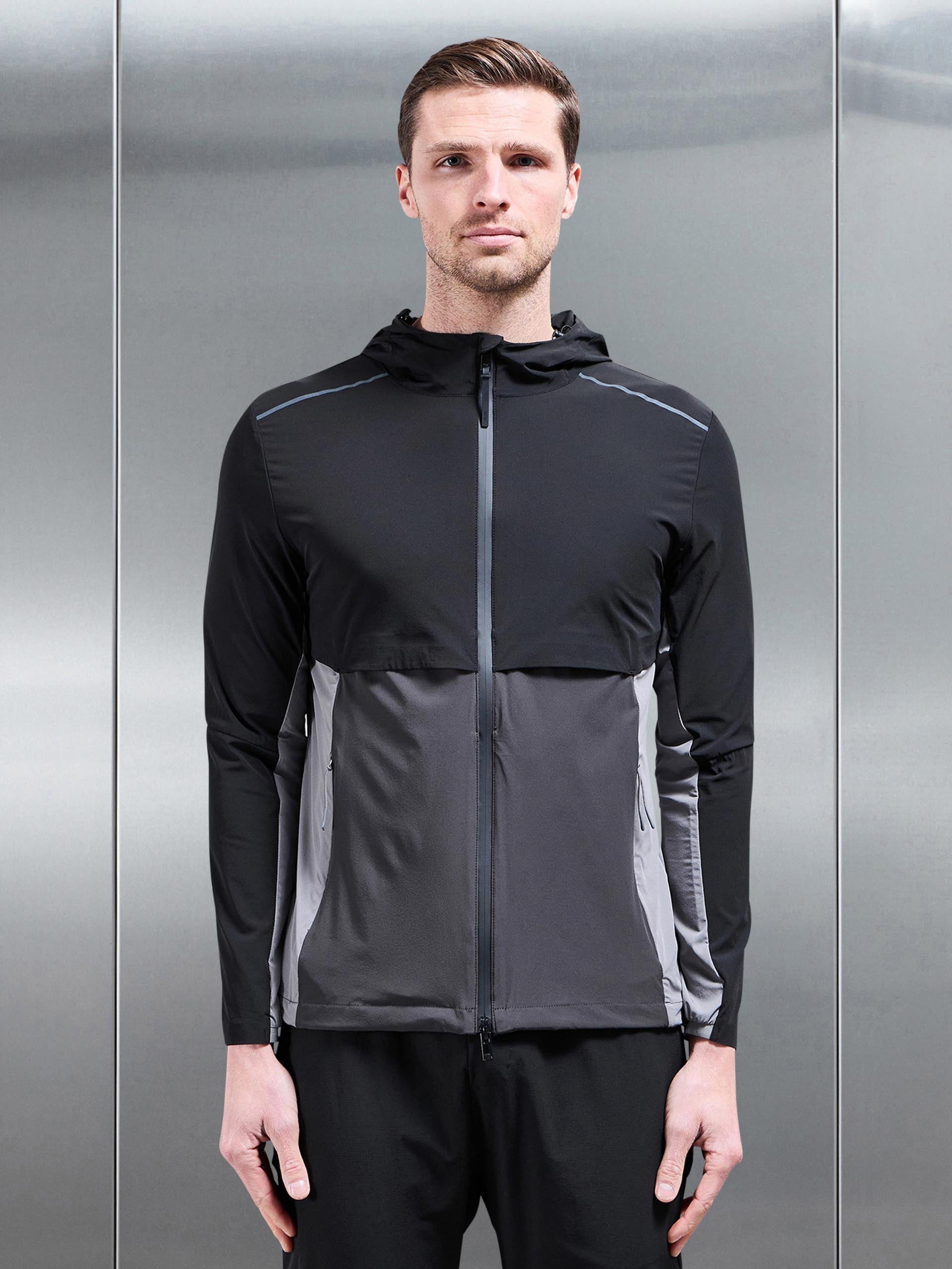 Lightweight Performance Windbreaker in Black