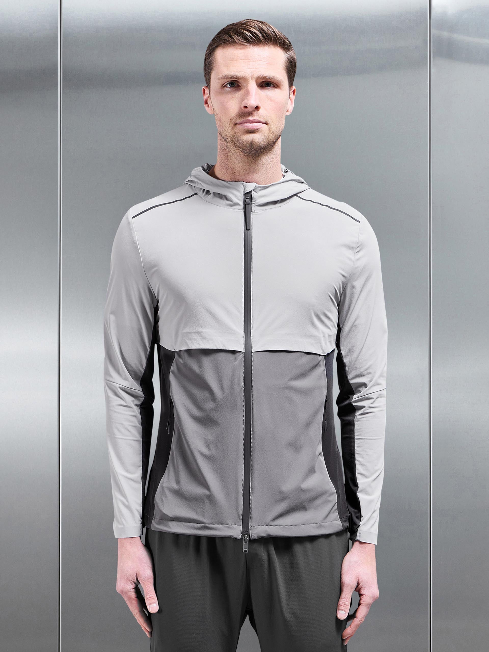 Lightweight Performance Windbreaker in Grey