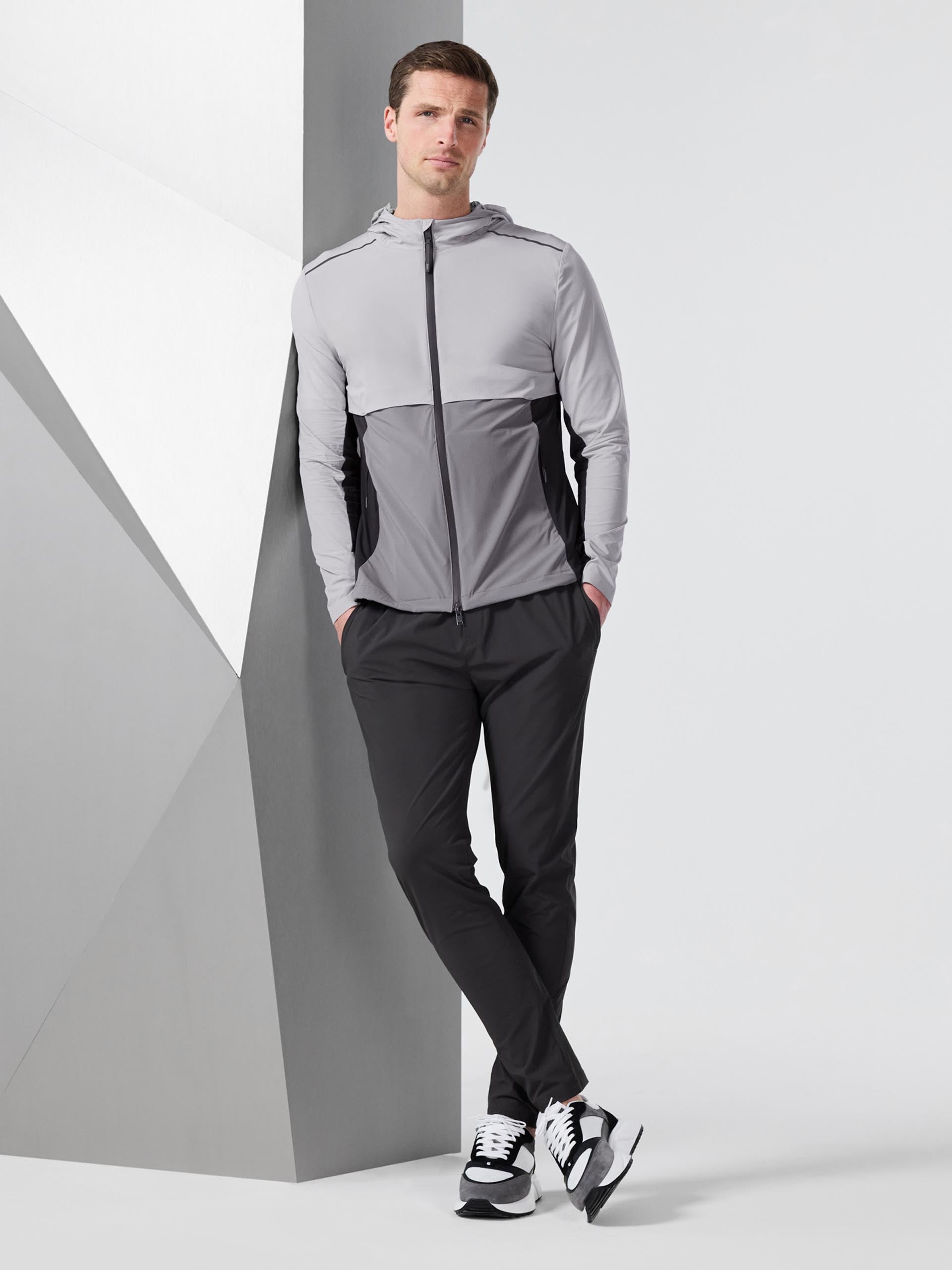 Lightweight Performance Windbreaker in Grey