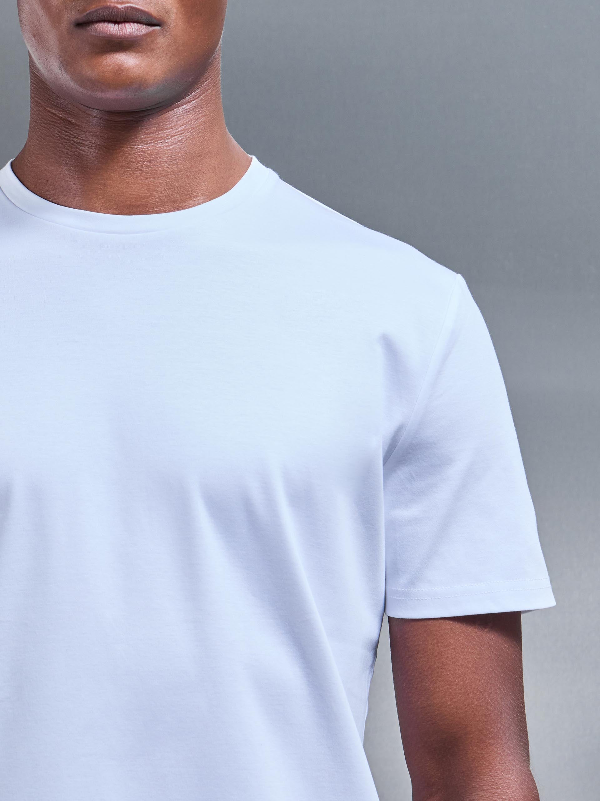 Mercerised Interlock T-Shirt in White