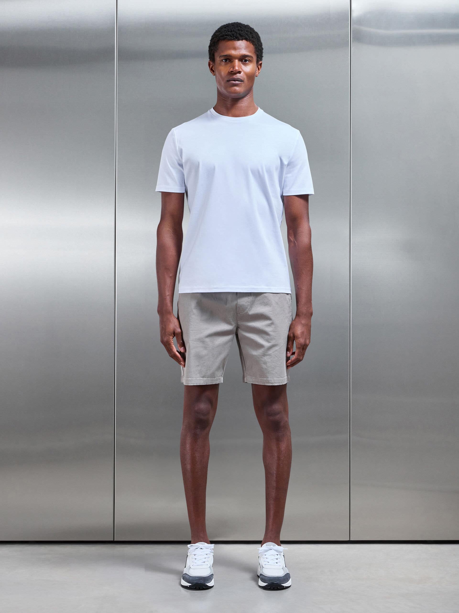 Mercerised Interlock T-Shirt in White