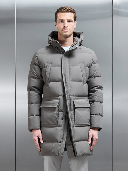 Mid Length Parka in Olive
