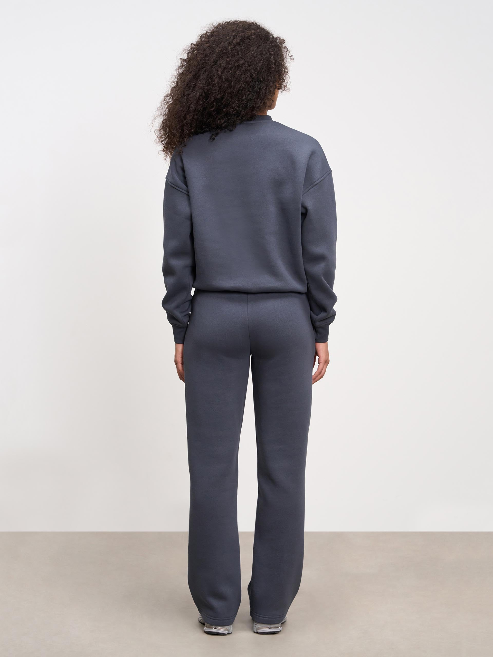 Womens Neoprene Sweatshirt in Slate Blue