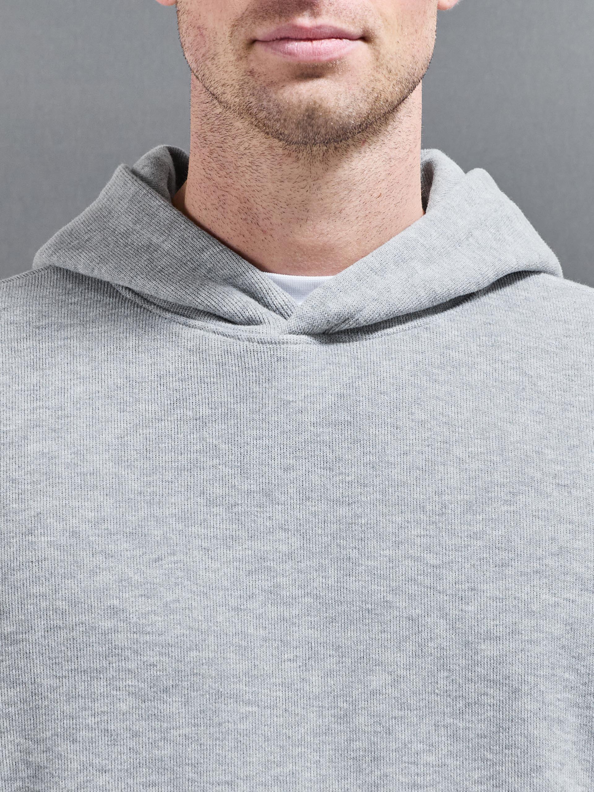 Oversized Hoodie in Marl Grey