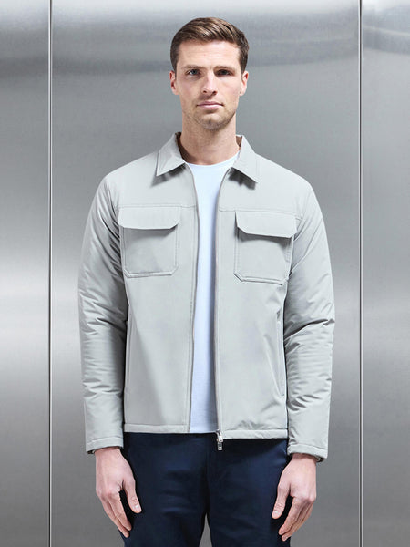 Padded Cargo Jacket in Stone
