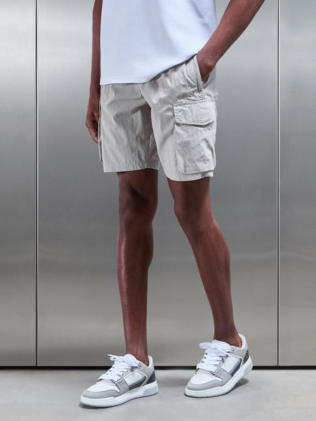 Parachute Cargo Short in Stone