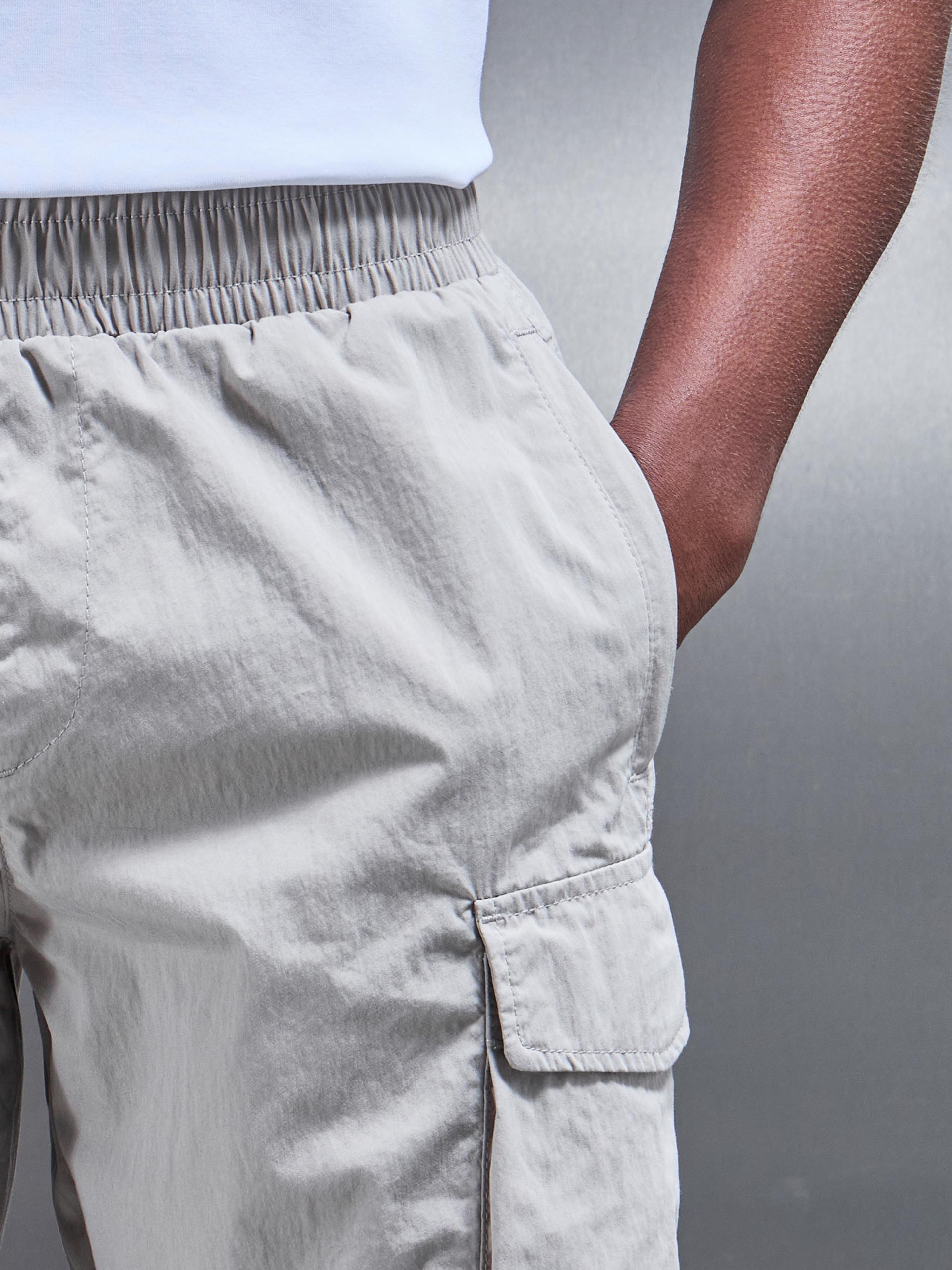 Parachute Cargo Short in Stone